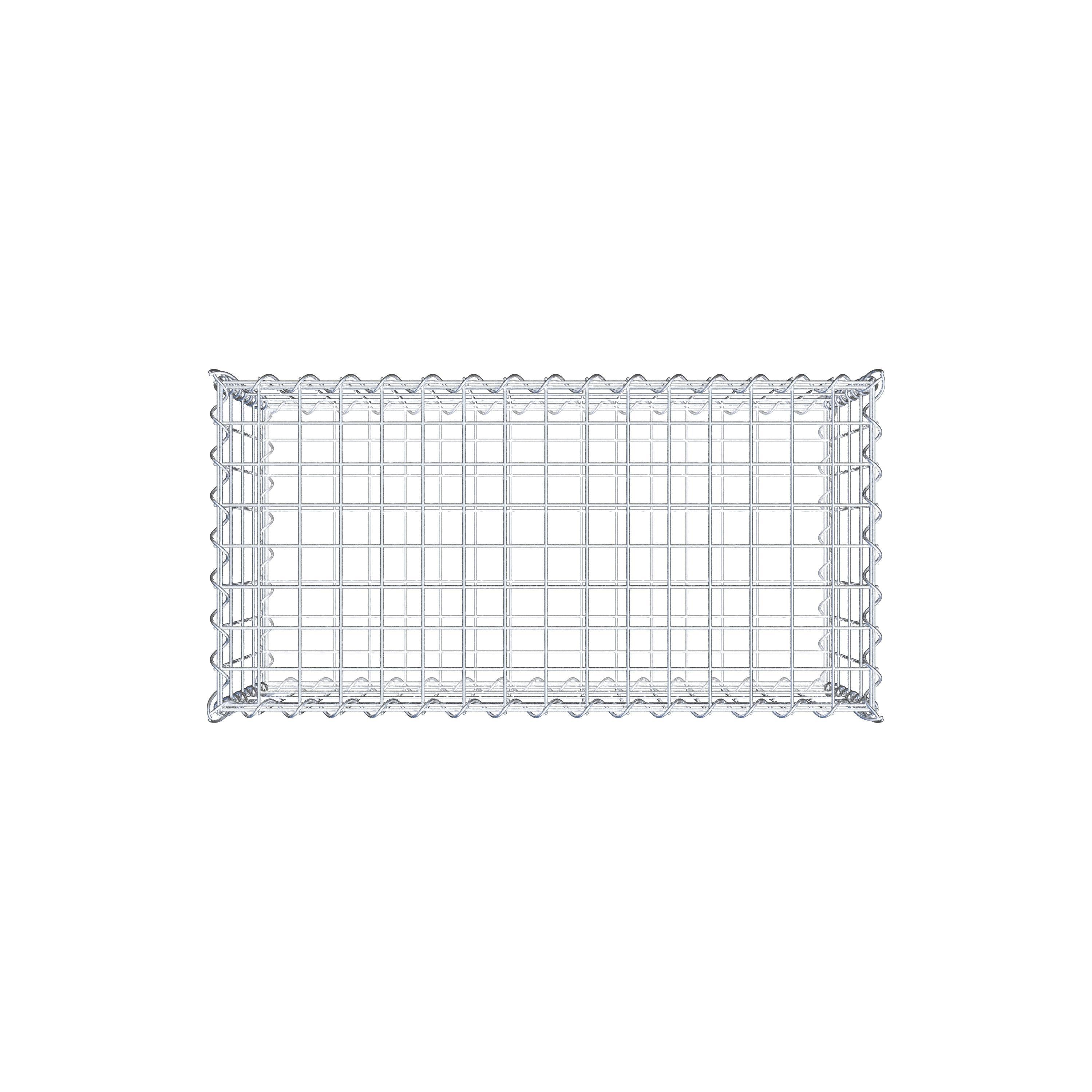 Gabion 80 cm x 40 cm x 40 cm (L x H x D), maskstorlek 5 cm x 10 cm, spiral