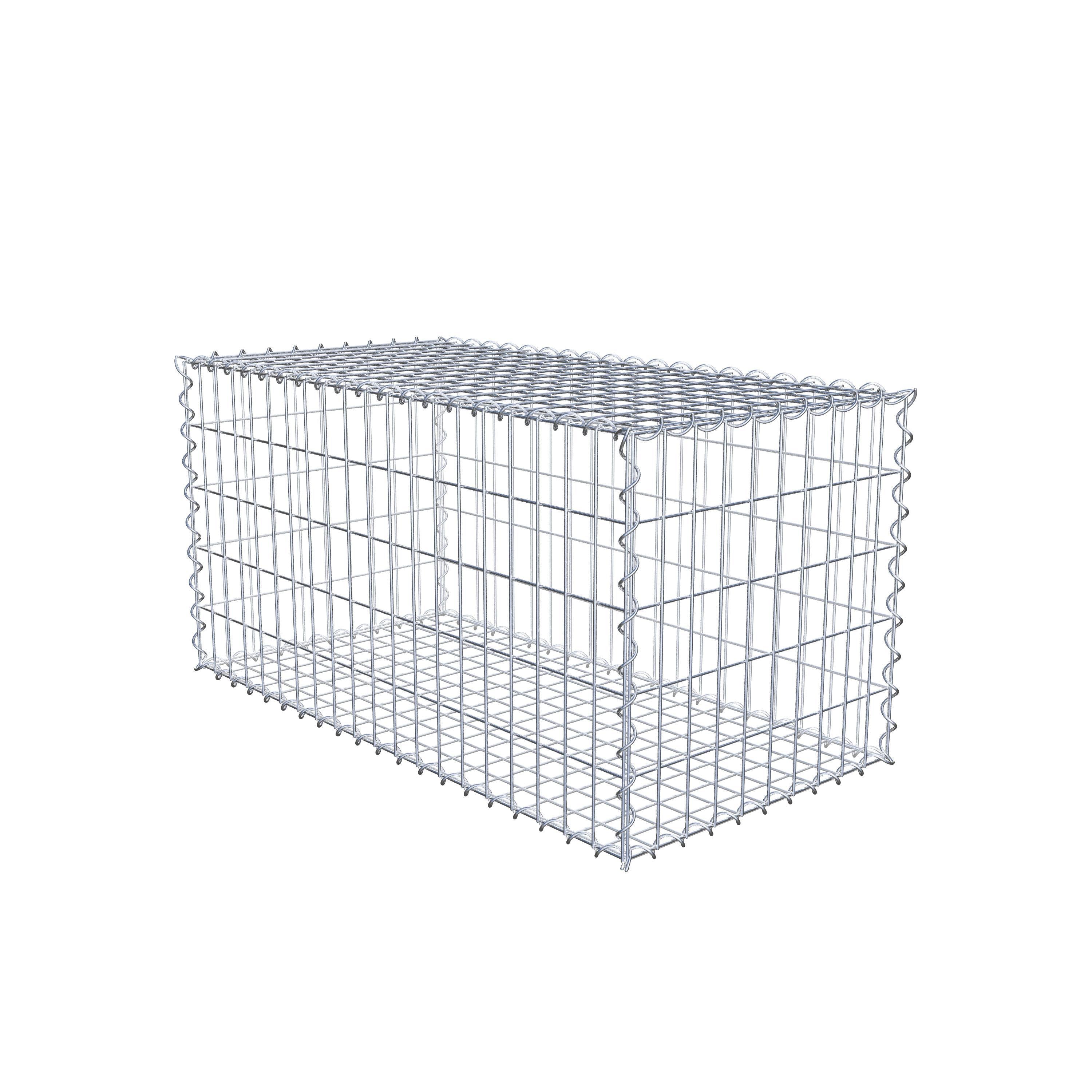 Gabion 100 cm x 50 cm x 50 cm (L x H x D), maskstorlek 5 cm x 10 cm, spiral