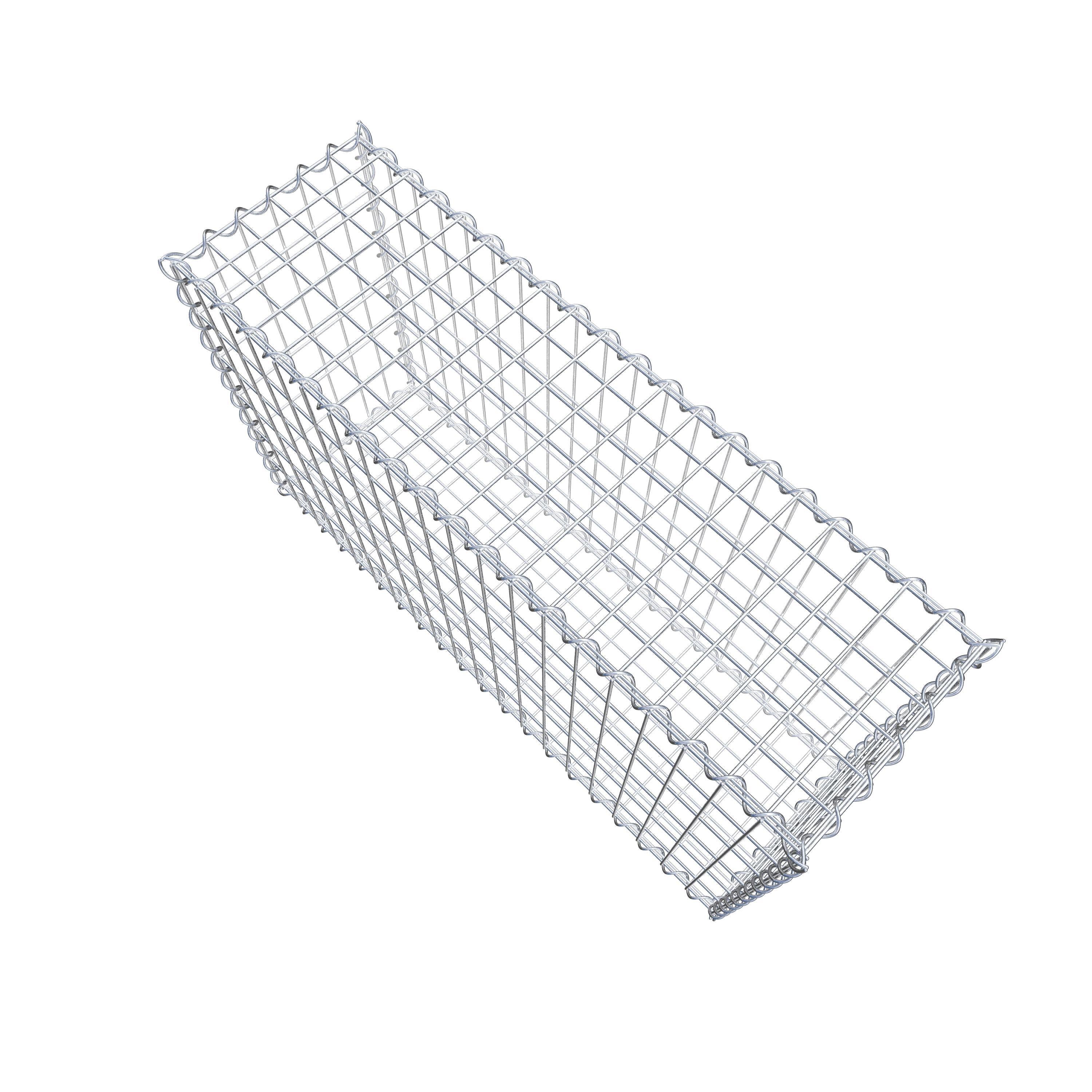 Gabion 100 cm x 60 cm x 30 cm (L x H x D), maskstorlek 5 cm x 10 cm, spiral