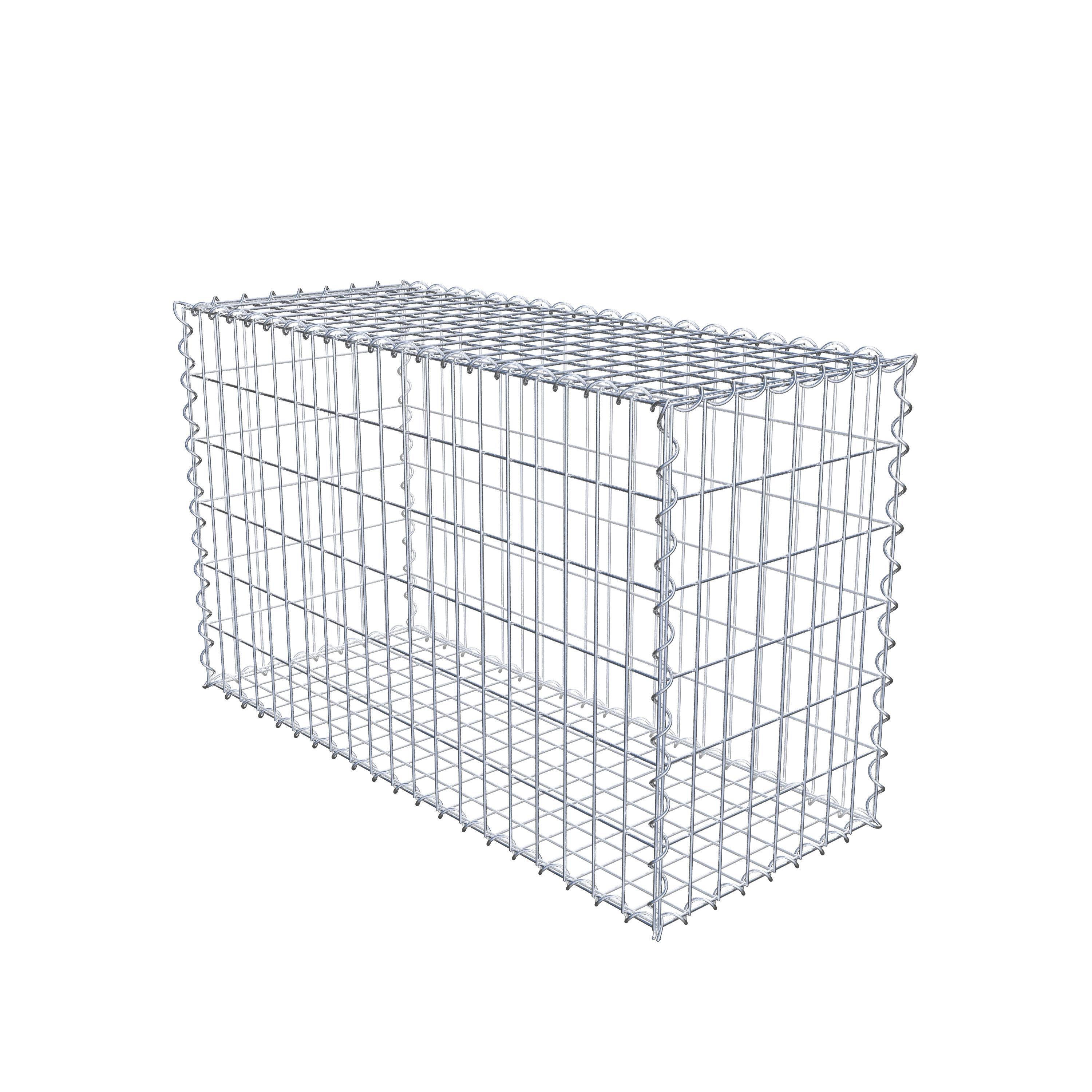 Gabion 100 cm x 60 cm x 40 cm (L x H x D), maskstorlek 5 cm x 10 cm, spiral