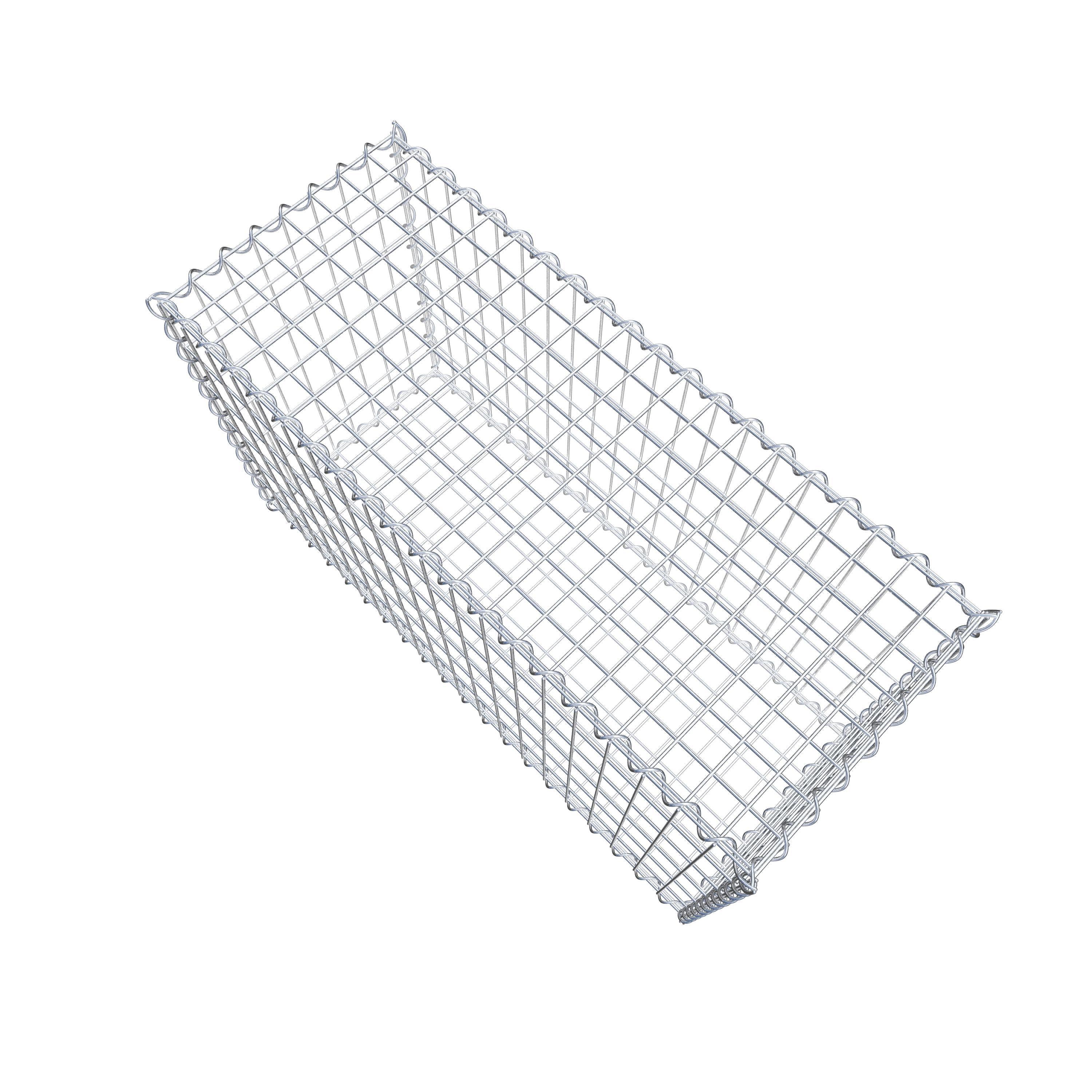 Gabion 100 cm x 60 cm x 40 cm (L x H x D), maskstorlek 5 cm x 10 cm, spiral