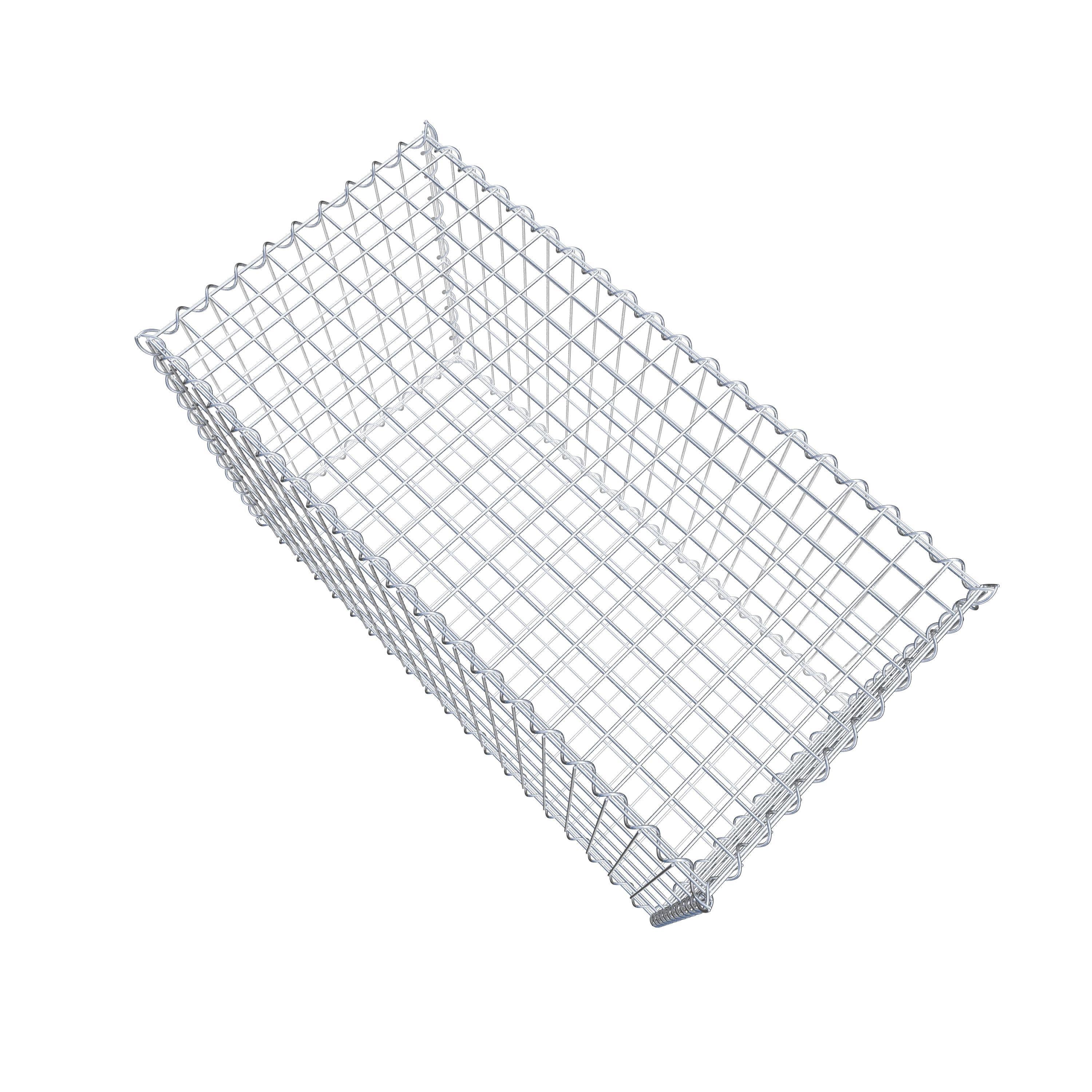 Gabion 100 cm x 60 cm x 50 cm (L x H x D), maskstorlek 5 cm x 10 cm, spiral