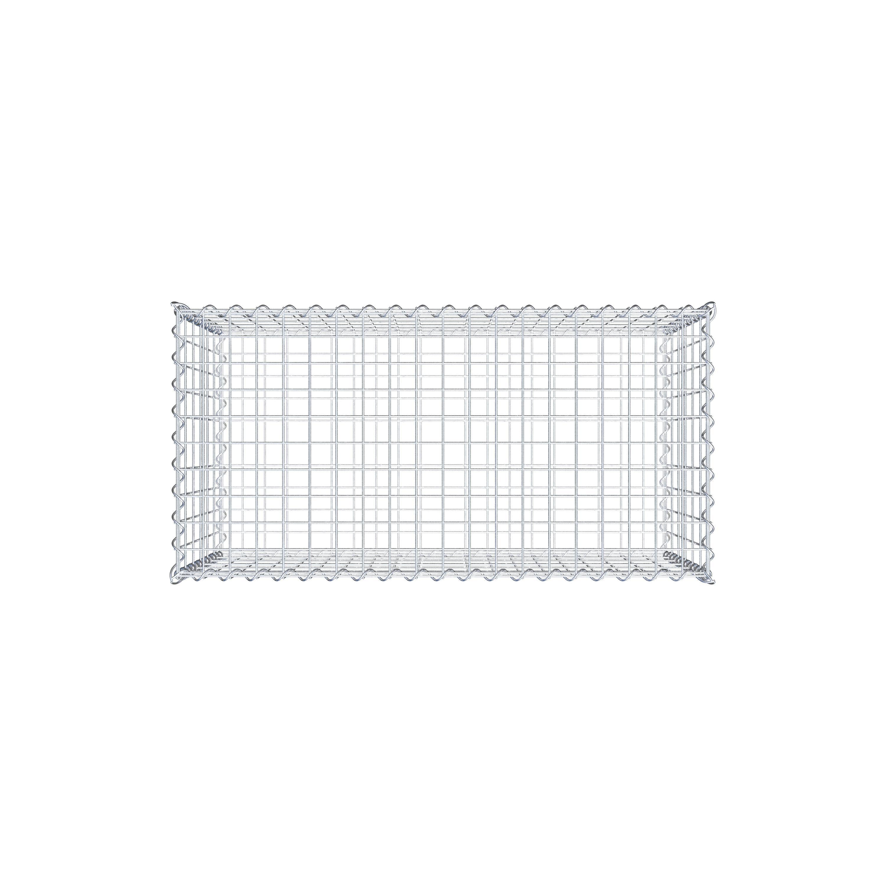 Gabion 100 cm x 60 cm x 50 cm (L x H x D), maskstorlek 5 cm x 10 cm, spiral