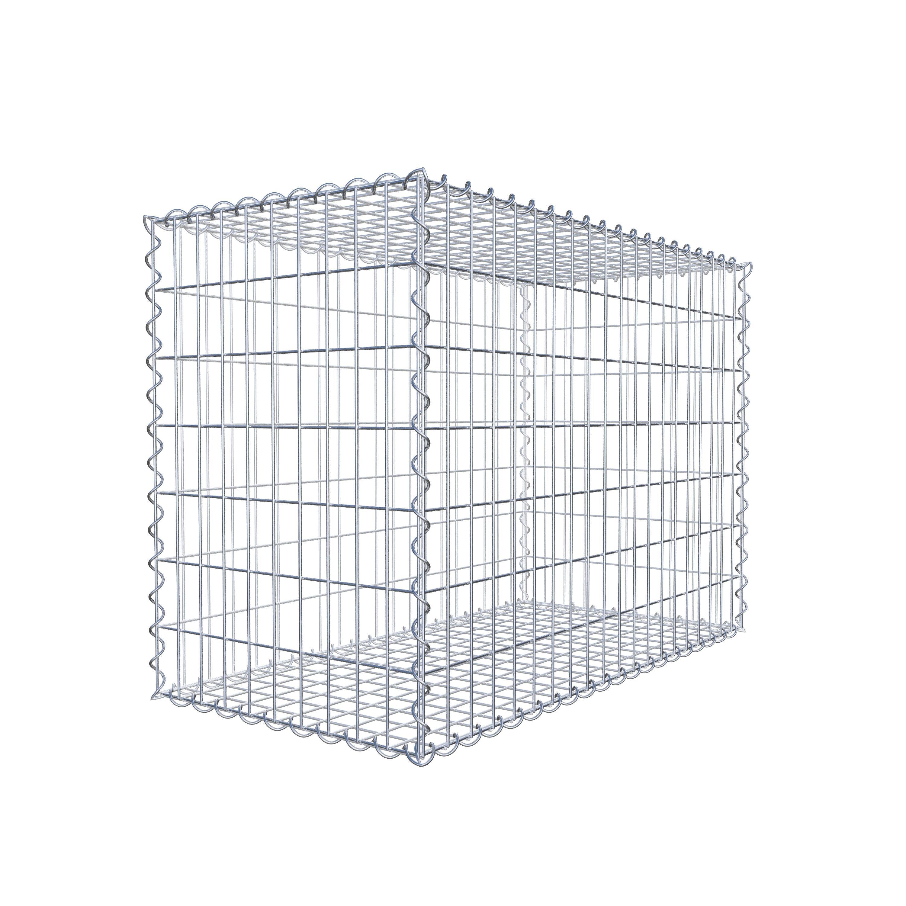 Gabion 100 cm x 70 cm x 50 cm (L x H x D), maskstorlek 5 cm x 10 cm, spiral