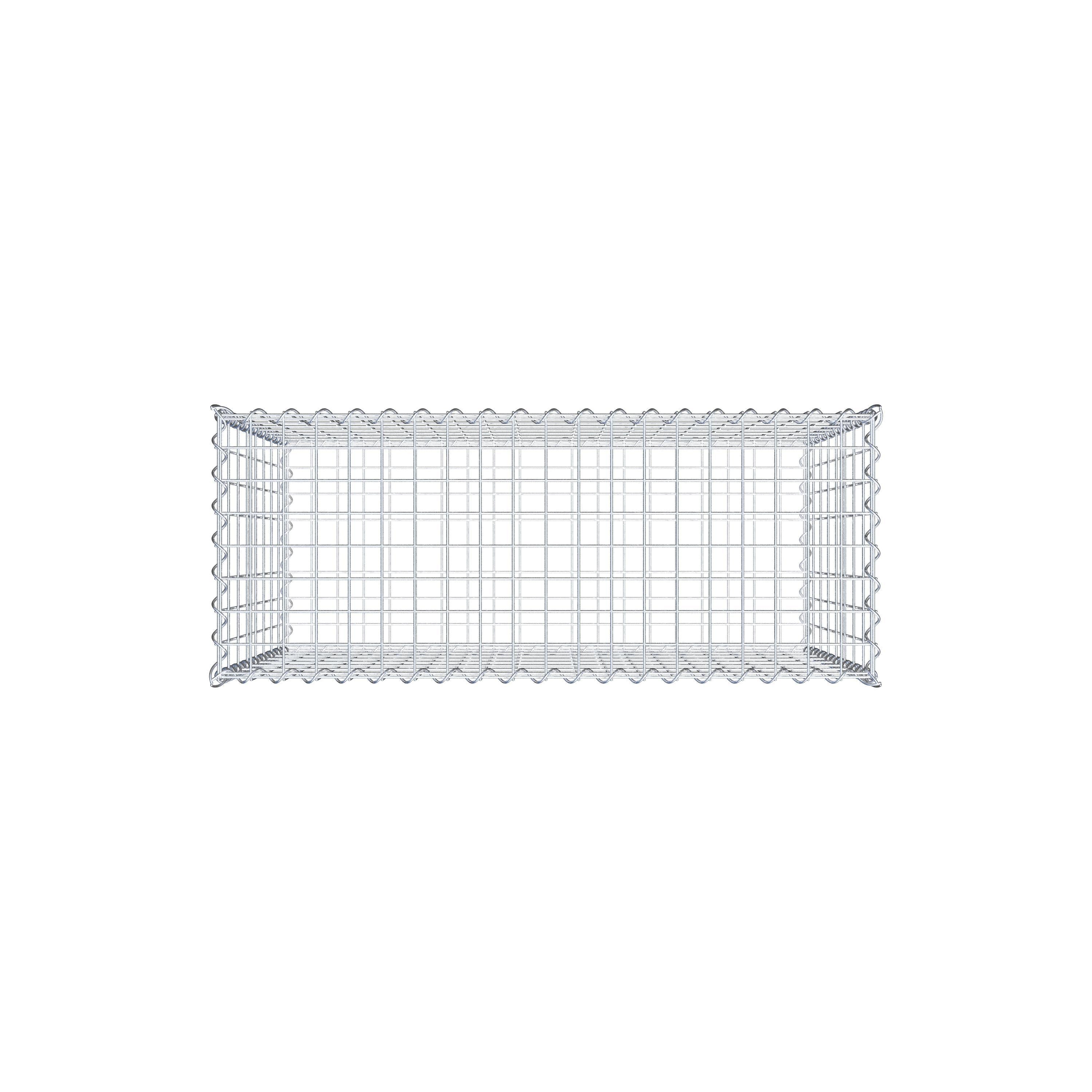 Gabion 100 cm x 80 cm x 40 cm (L x H x D), maskstorlek 5 cm x 10 cm, spiral