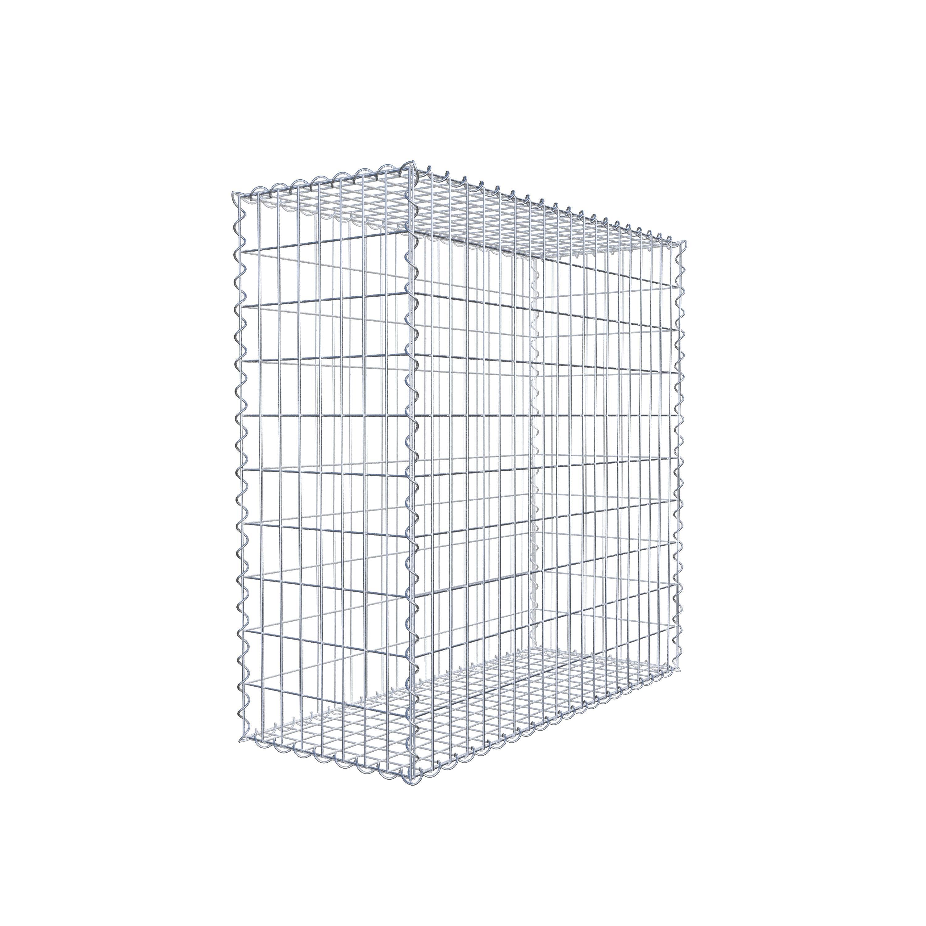 Gabion 100 cm x 100 cm x 40 cm (L x H x D), maskstorlek 5 cm x 10 cm, spiral