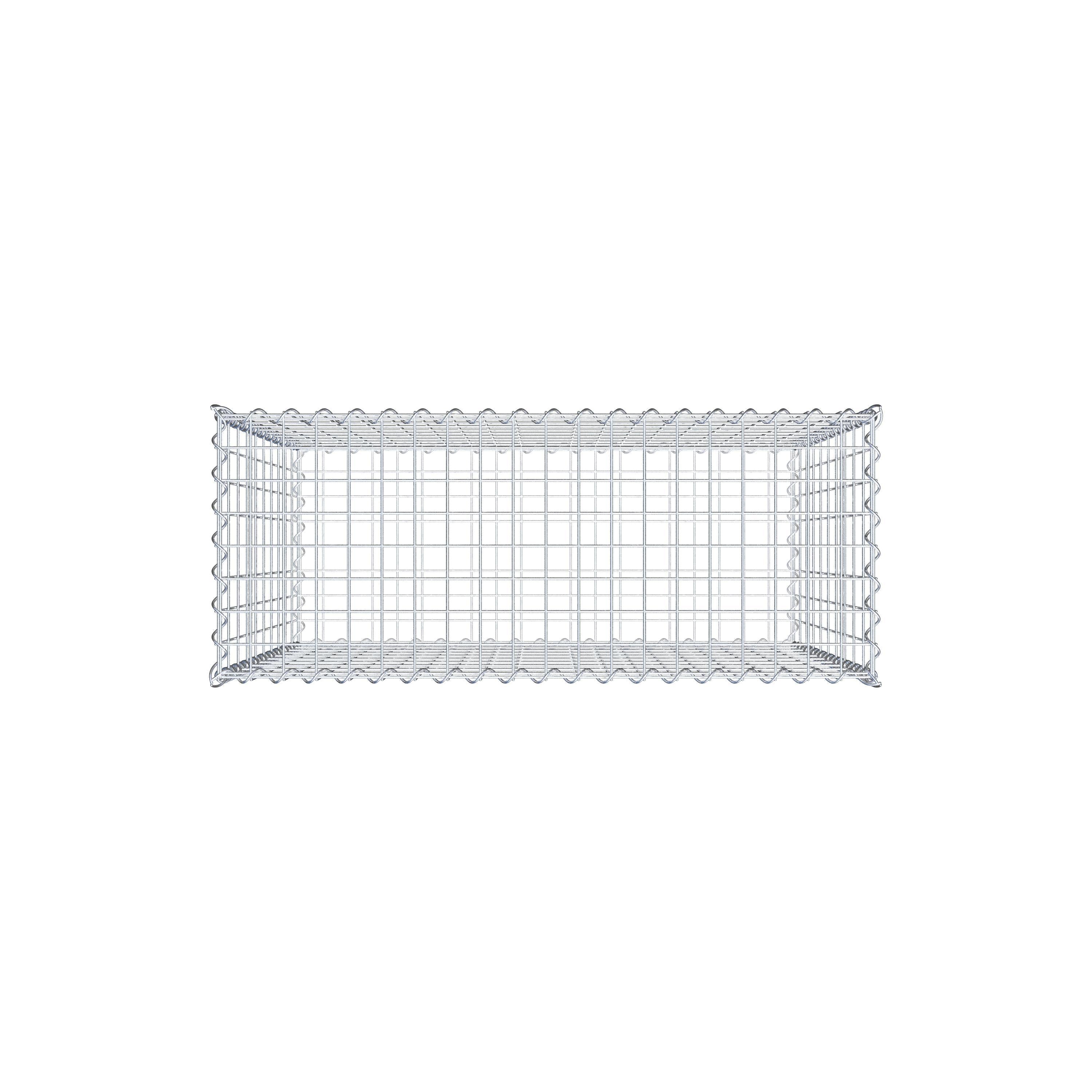 Gabion 100 cm x 100 cm x 40 cm (L x H x D), maskstorlek 5 cm x 10 cm, spiral