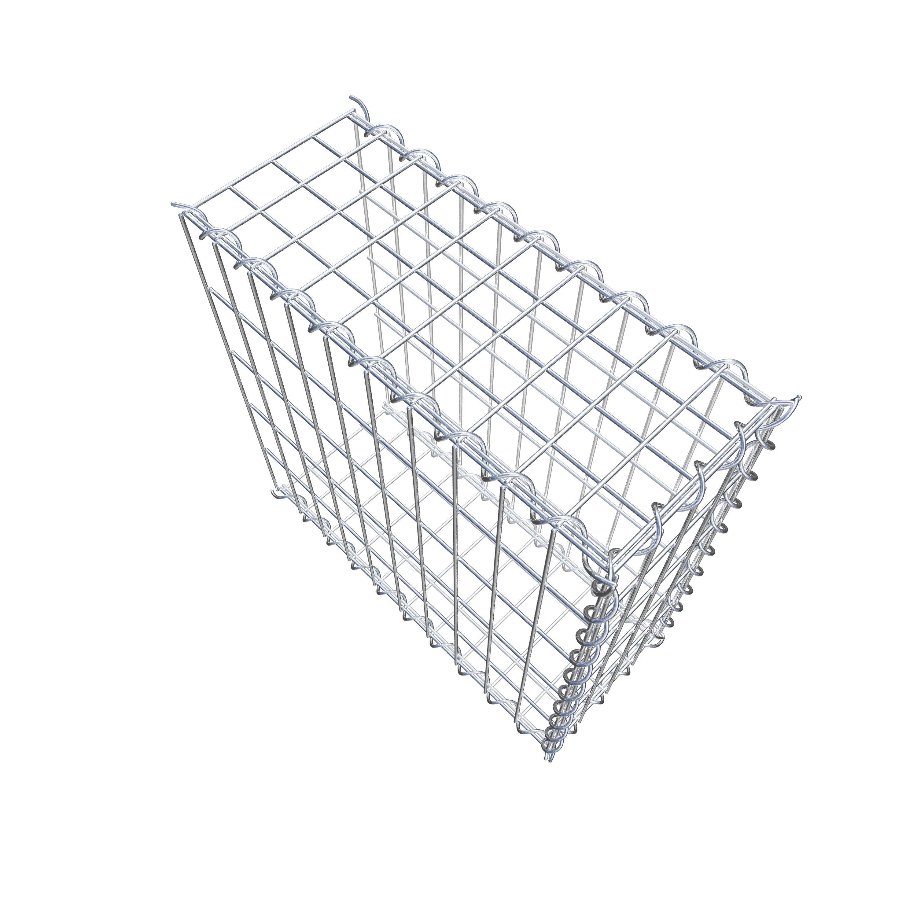 Påväxt gabion typ 2 50 cm x 50 cm x 20 cm (L x H x D), maskstorlek 5 cm x 10 cm, spiral