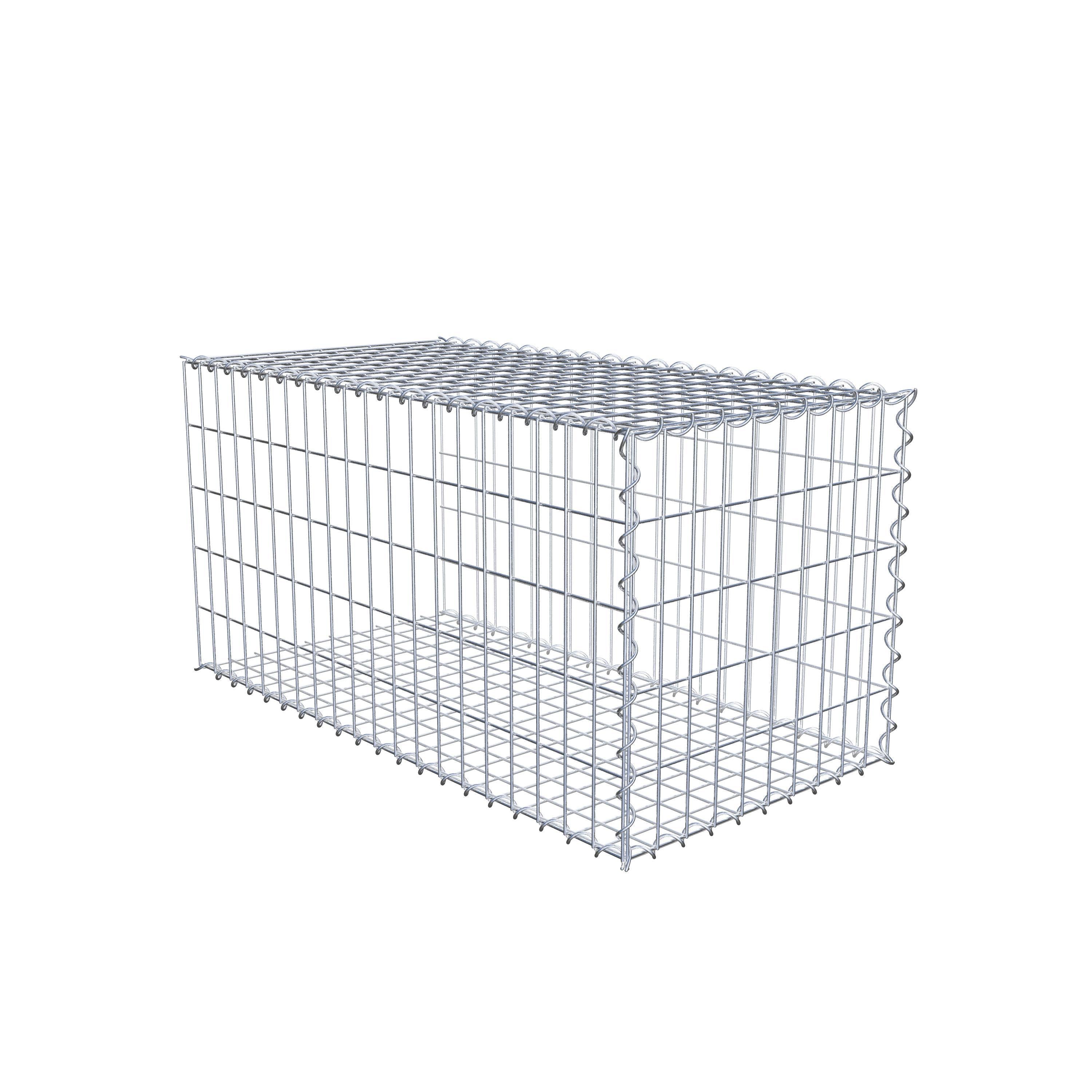 Påväxt gabion typ 2 100 cm x 50 cm x 50 cm (L x H x D), maskstorlek 5 cm x 10 cm, spiral