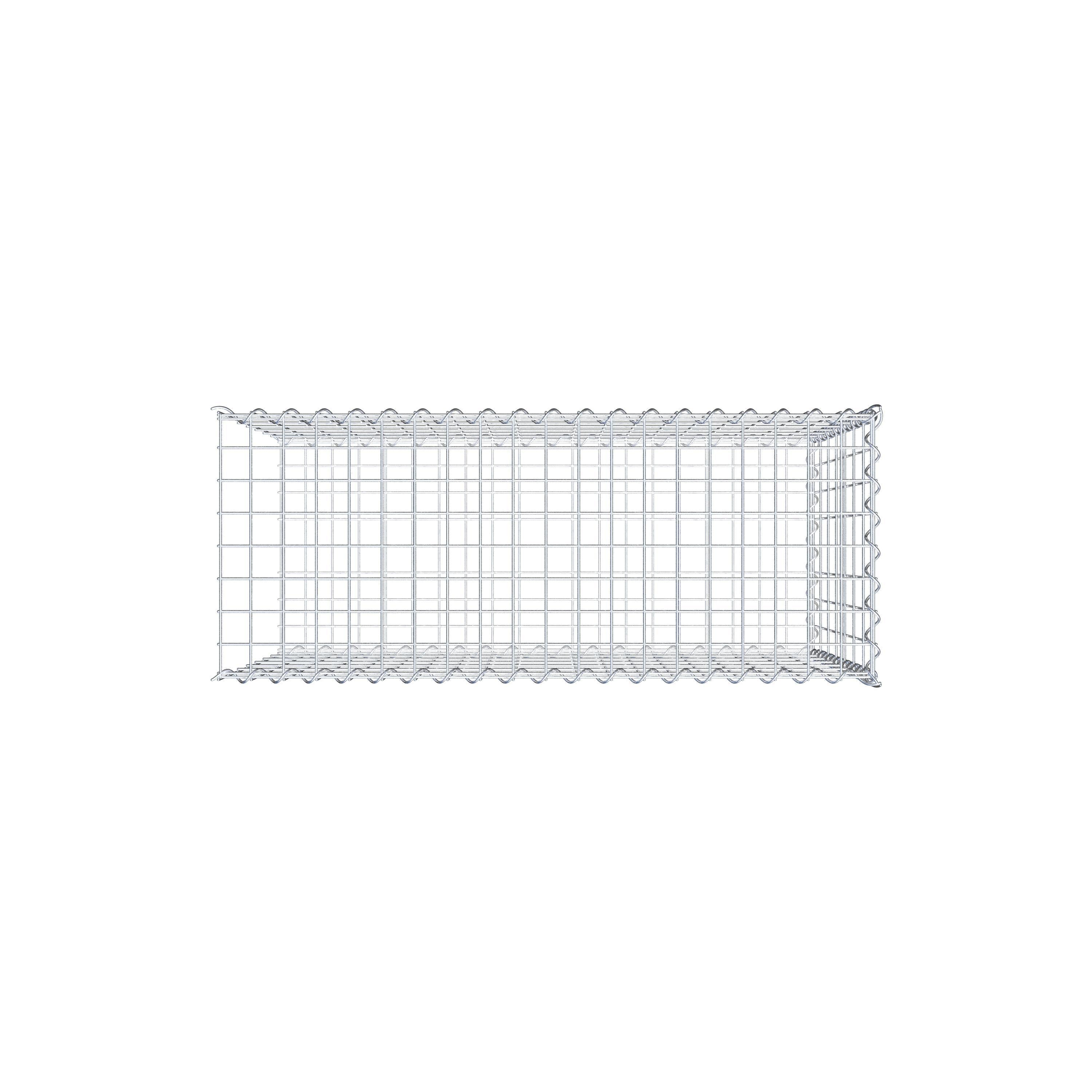 Påväxt gabion typ 2 100 cm x 70 cm x 40 cm (L x H x D), maskstorlek 5 cm x 10 cm, spiral