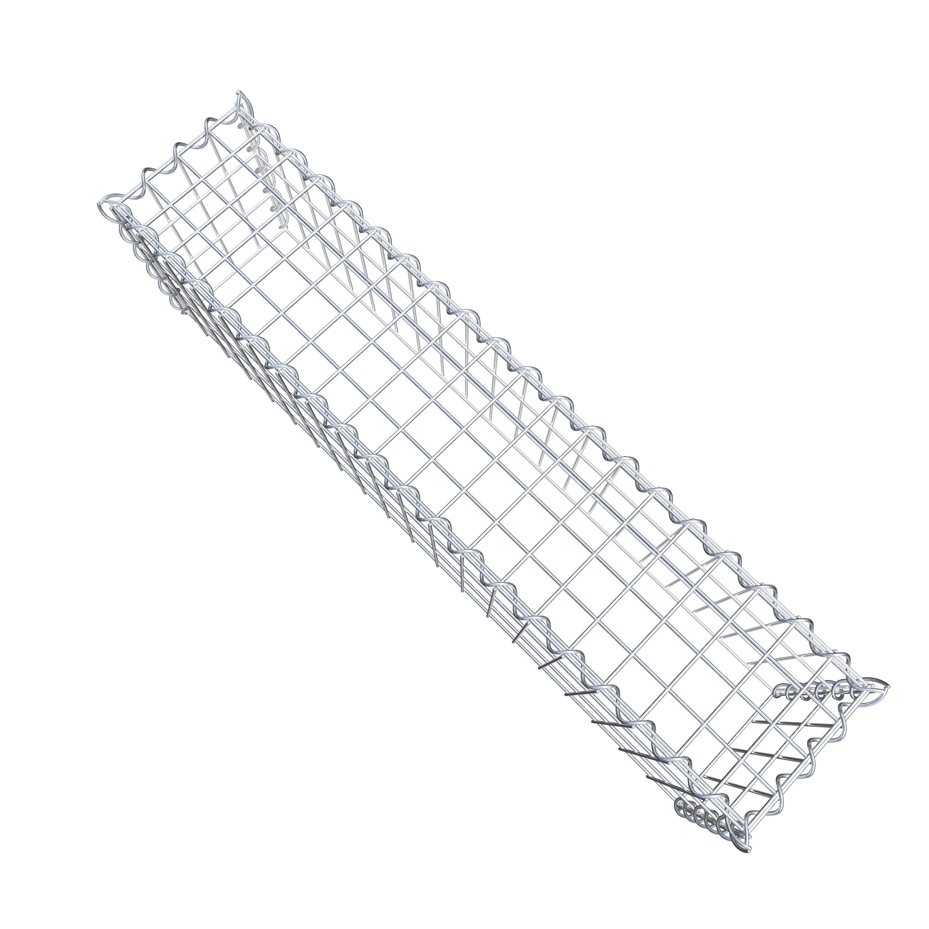 Påväxt gabion typ 3 100 cm x 30 cm x 20 cm (L x H x D), maskstorlek 5 cm x 10 cm, spiral