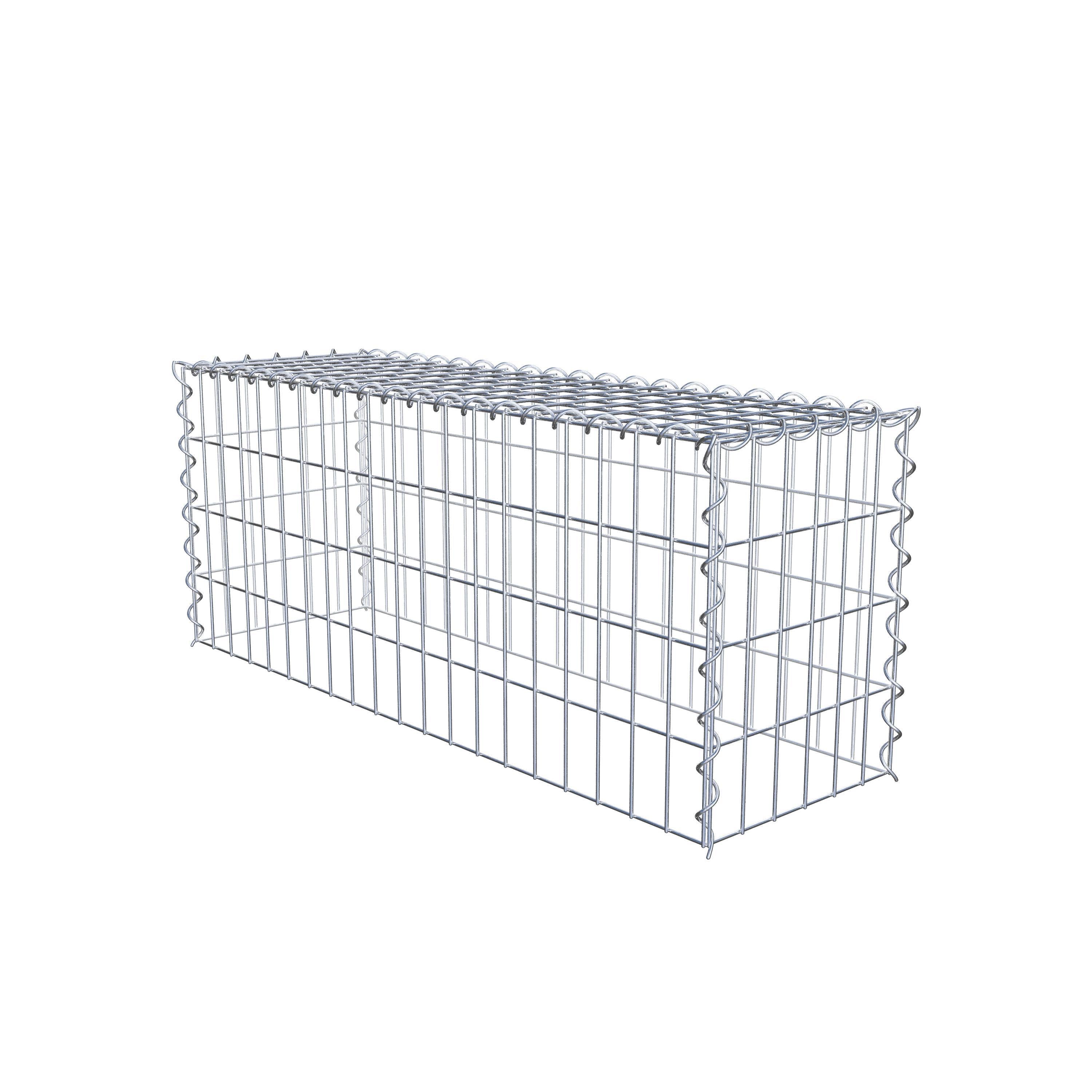 Påväxt gabion typ 3 100 cm x 40 cm x 30 cm (L x H x D), maskstorlek 5 cm x 10 cm, spiral