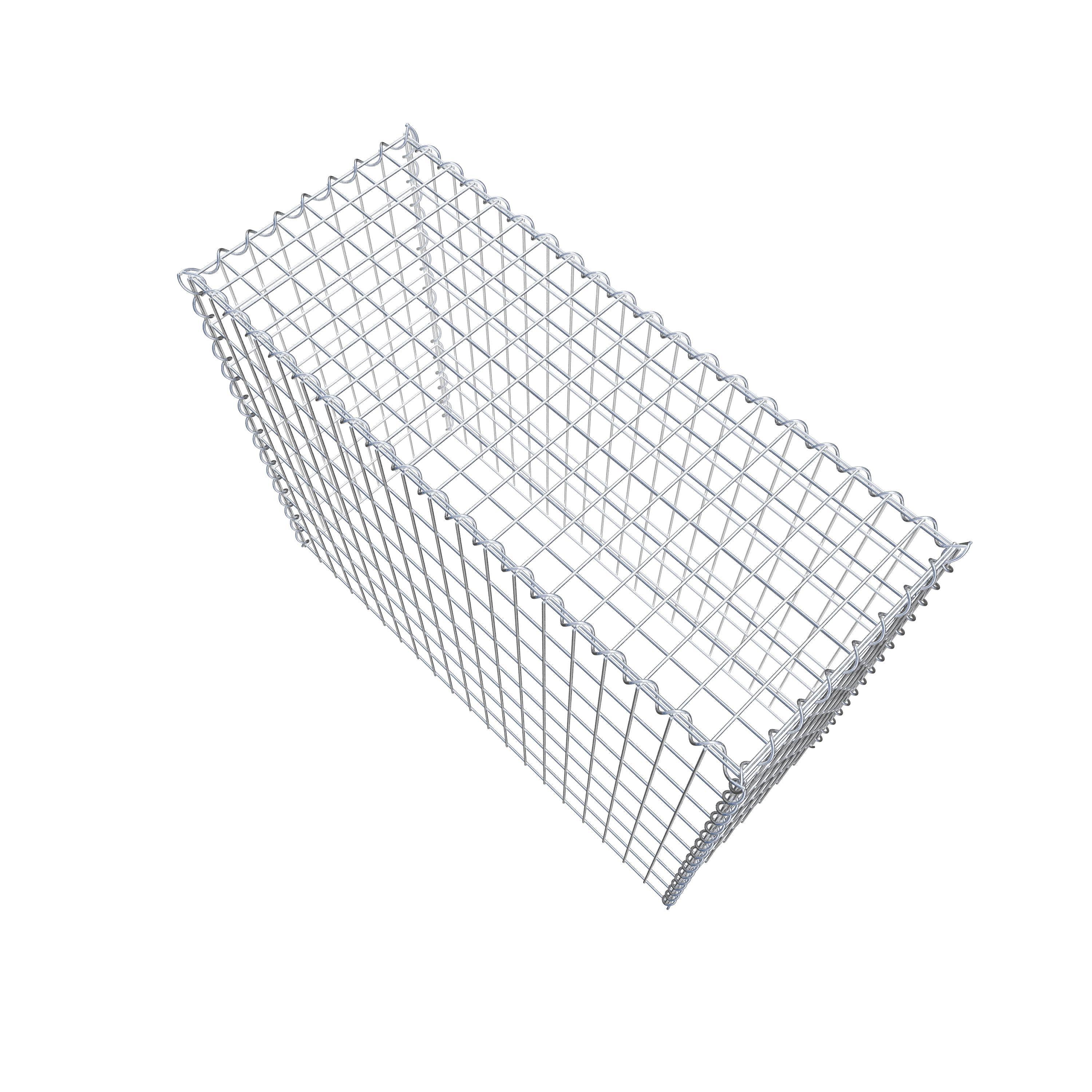 Påväxt gabion typ 3 100 cm x 80 cm x 40 cm (L x H x D), maskstorlek 5 cm x 10 cm, spiral