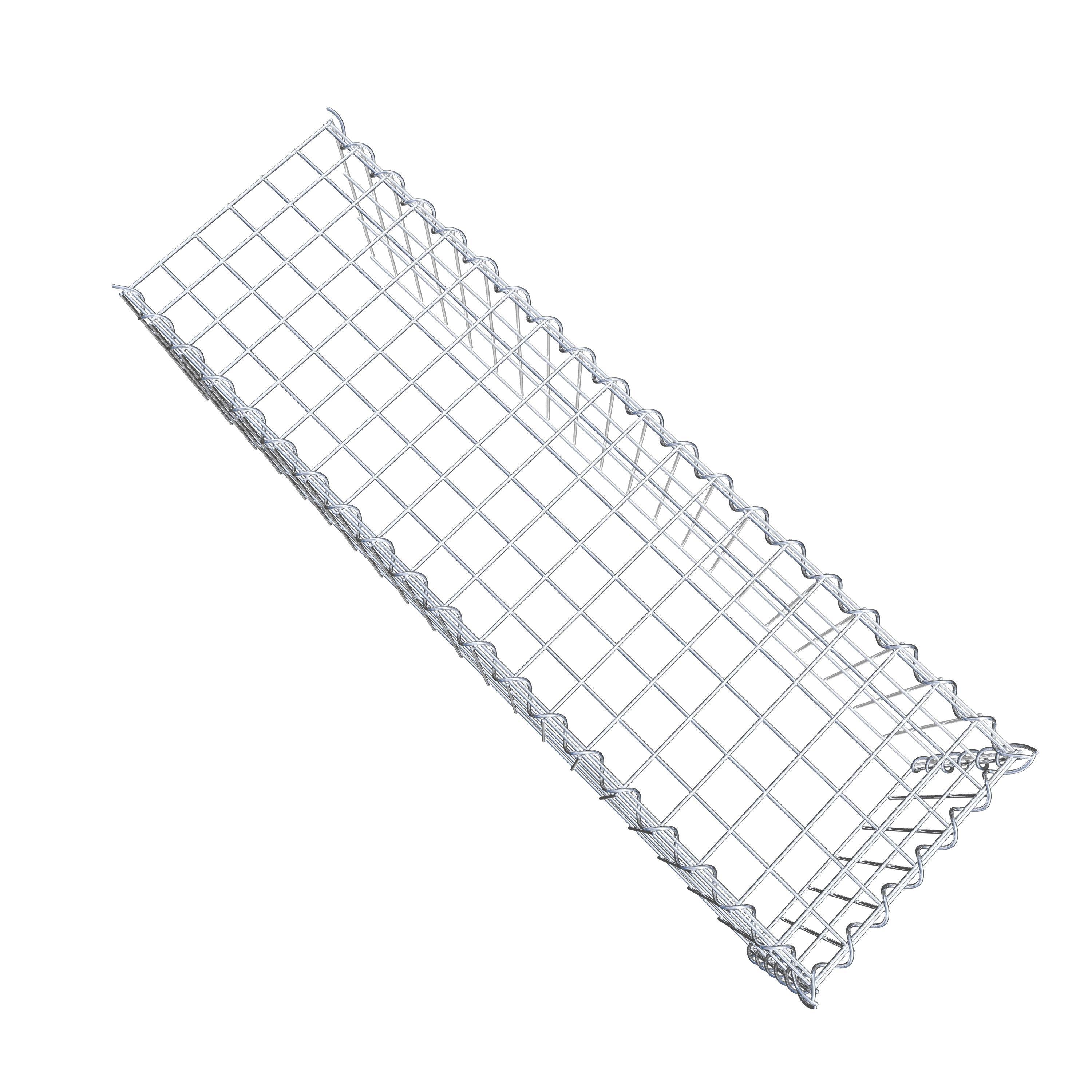 Påväxt gabion typ 4 100 cm x 30 cm x 30 cm (L x H x D), maskstorlek 5 cm x 10 cm, spiral