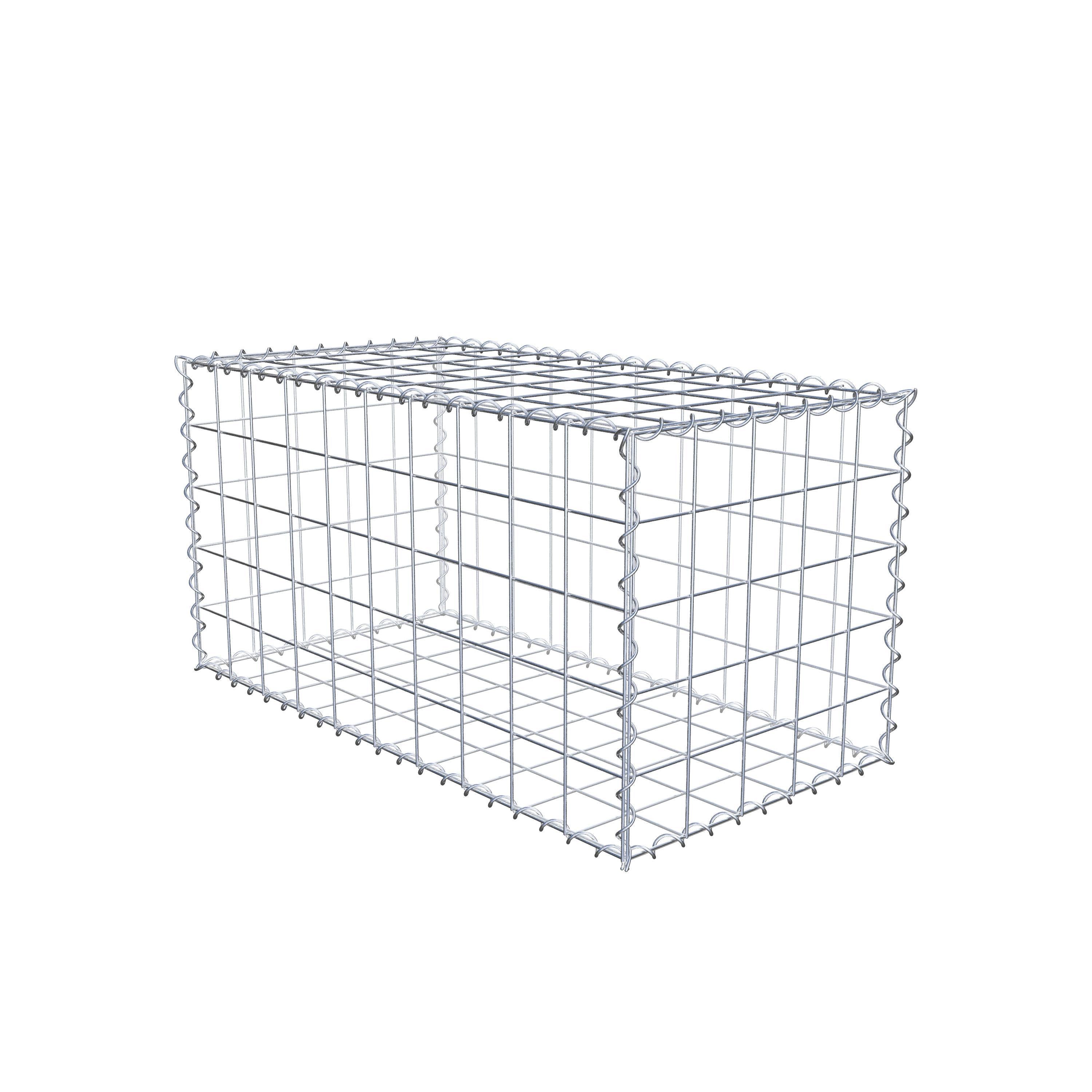 Gabion 100 cm x 50 cm x 50 cm (L x H x D), maskstorlek 10 cm x 10 cm, spiral