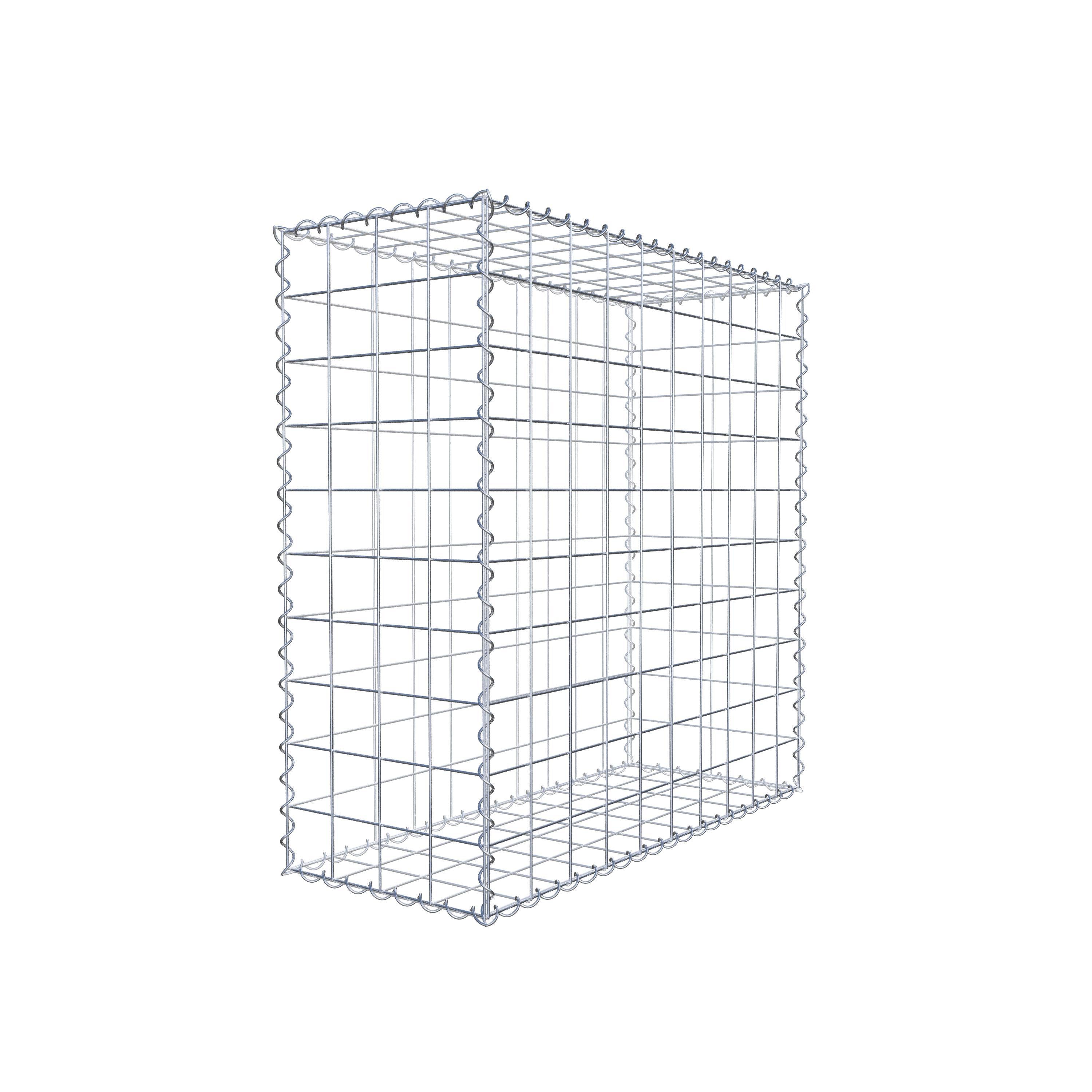 Gabion 100 cm x 100 cm x 40 cm (L x H x D), maskstorlek 10 cm x 10 cm, spiral