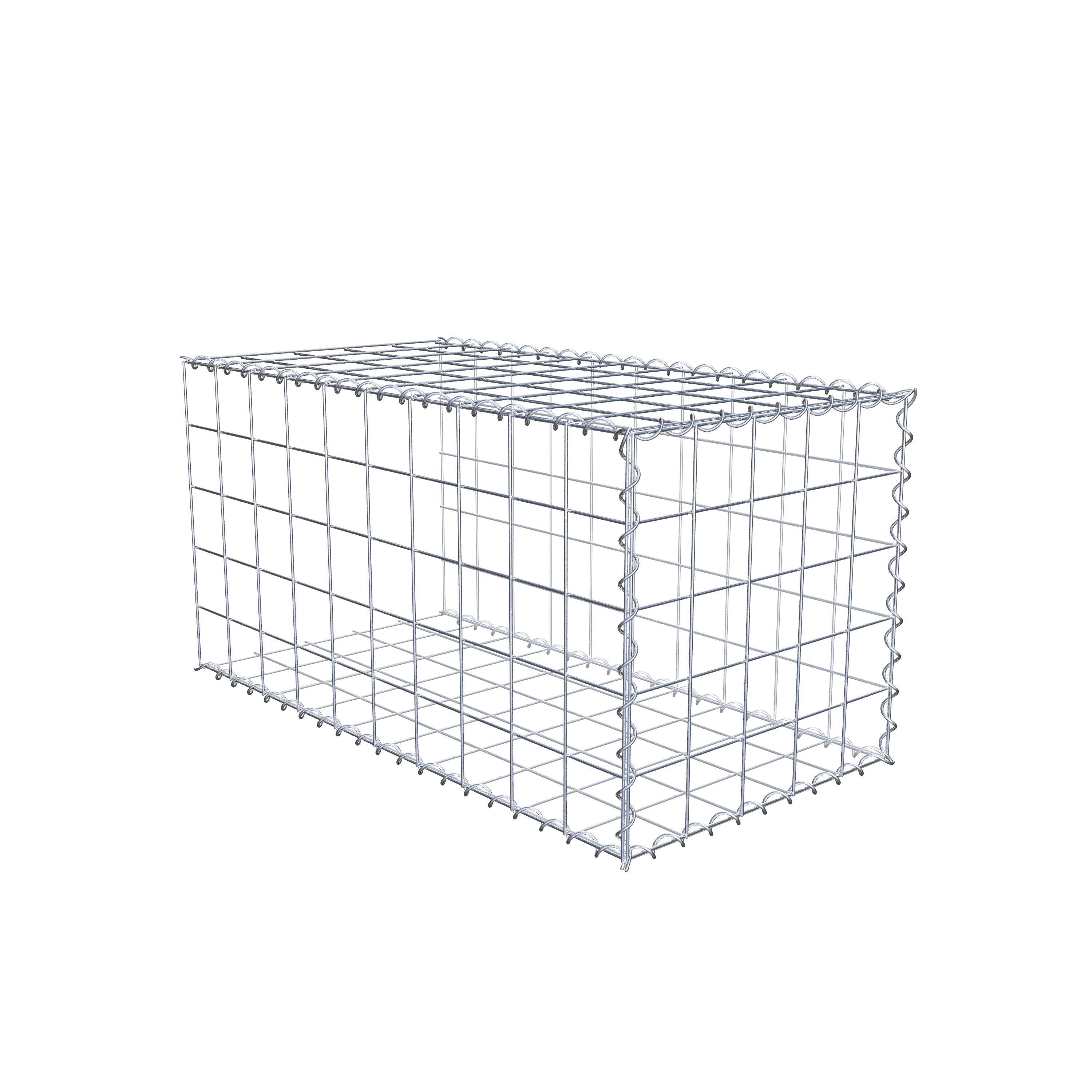 Påväxt gabion typ 2 100 cm x 50 cm x 50 cm (L x H x D), maskstorlek 10 cm x 10 cm, spiral