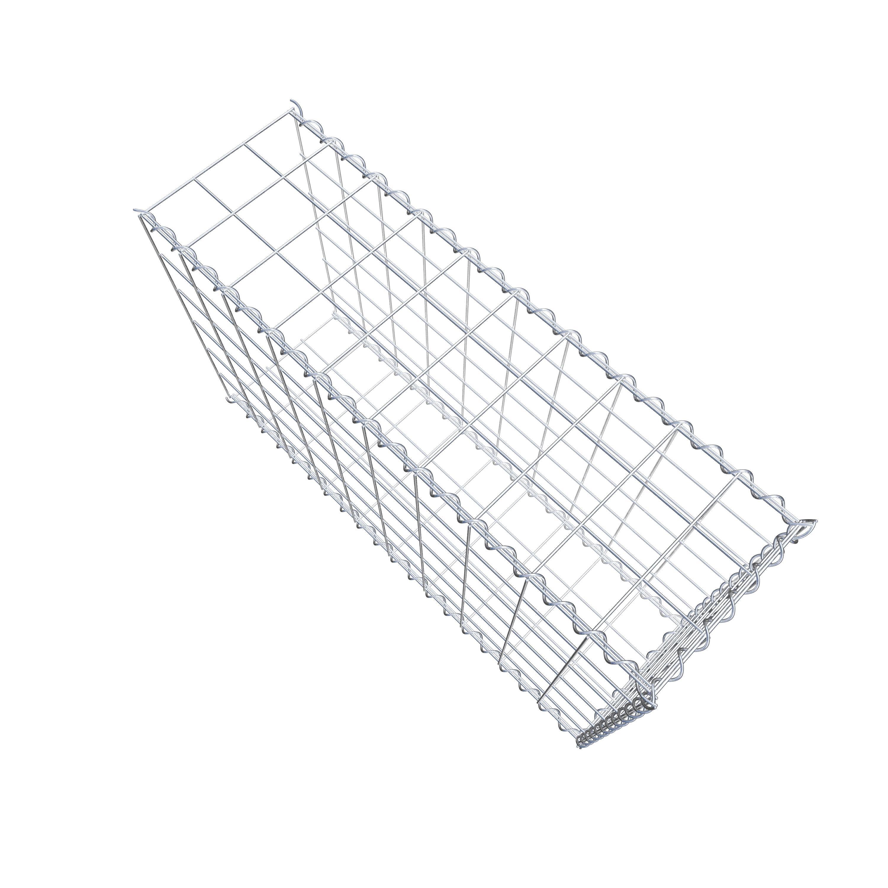 Påväxt gabion typ 2 100 cm x 60 cm x 30 cm (L x H x D), maskstorlek 10 cm x 10 cm, spiral