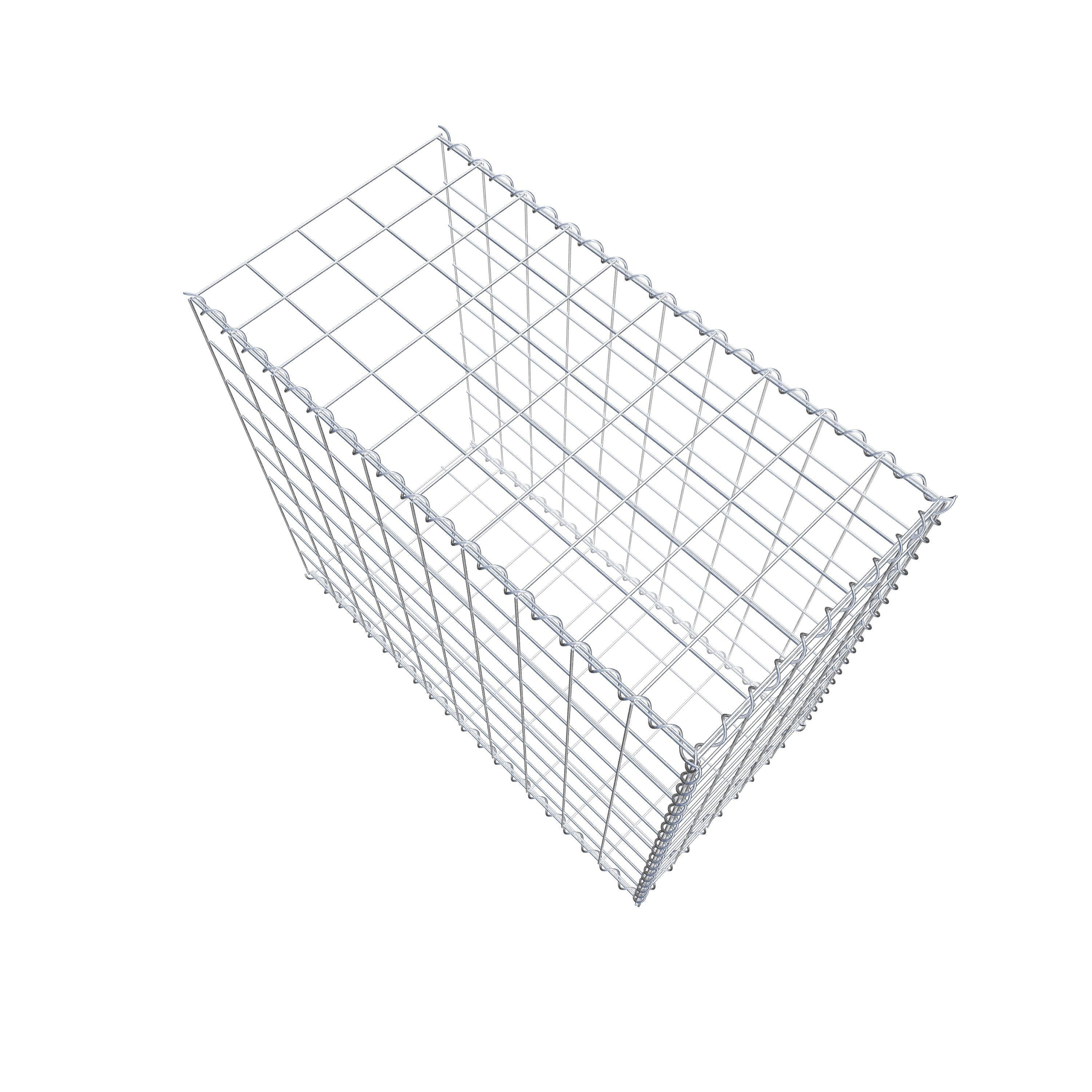 Påväxt gabion typ 2 100 cm x 90 cm x 50 cm (L x H x D), maskstorlek 10 cm x 10 cm, spiral