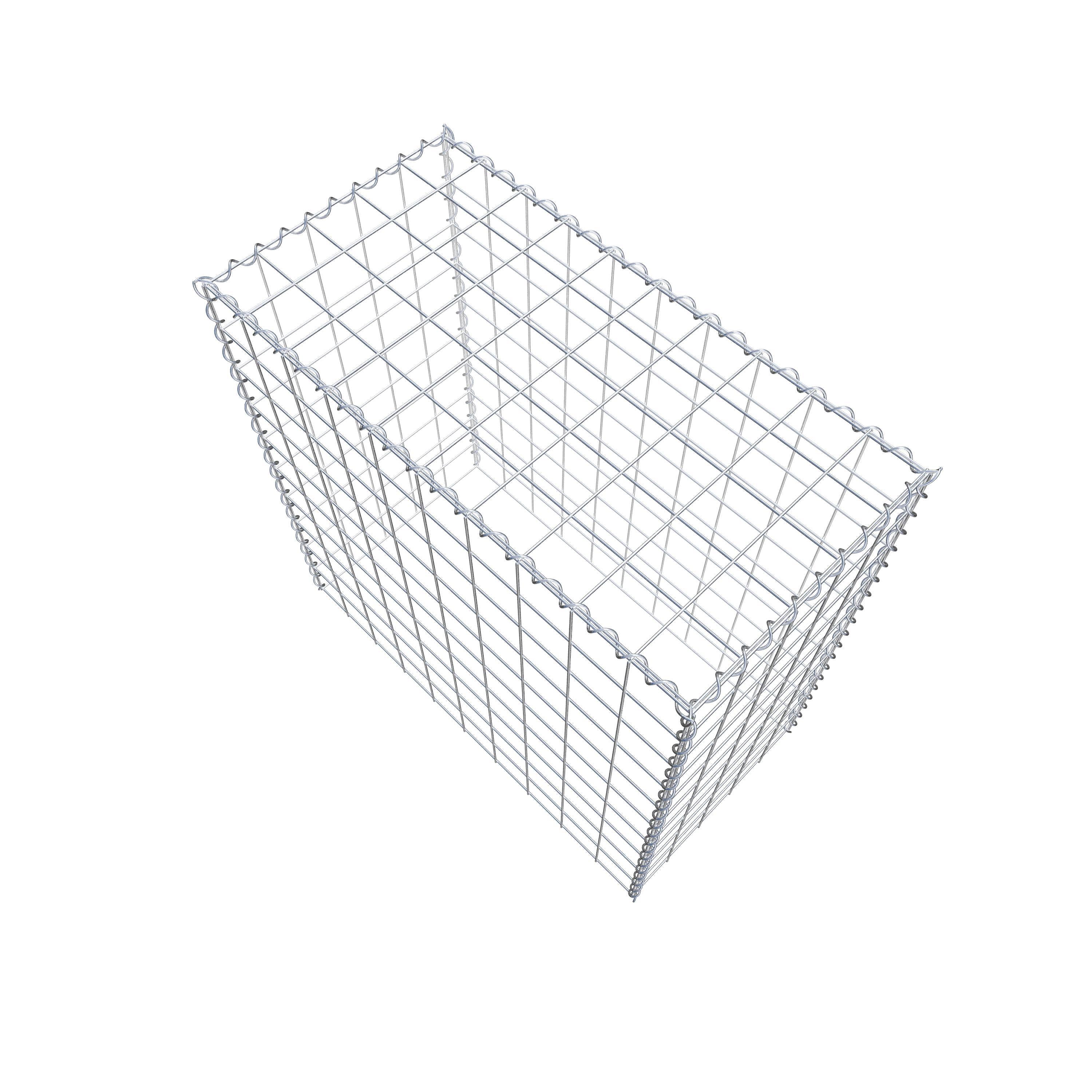 Påväxt gabion typ 3 100 cm x 100 cm x 50 cm (L x H x D), maskstorlek 10 cm x 10 cm, spiral