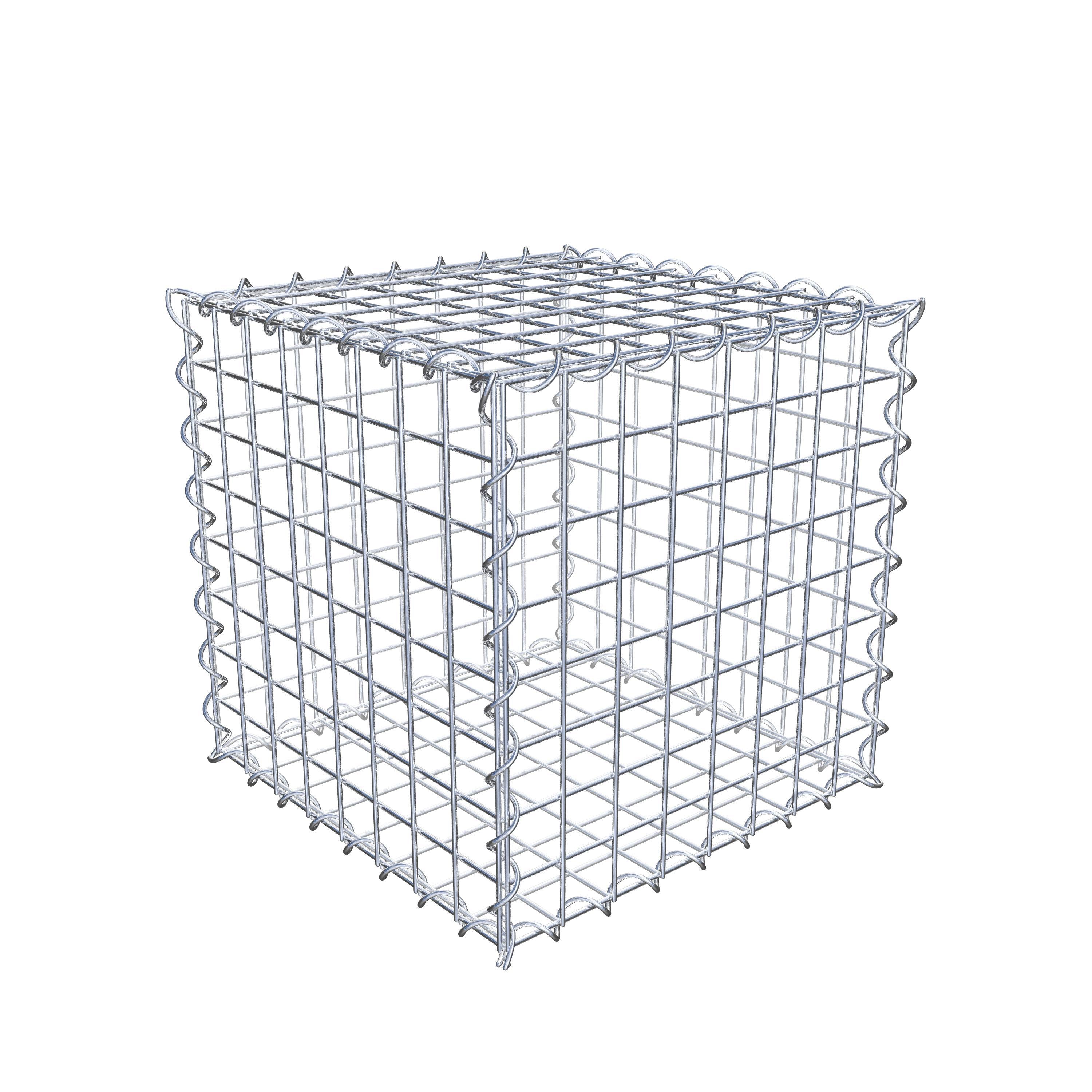 Gabion 40 cm x 40 cm x 40 cm (L x H x D), maskstorlek 5 cm x 5 cm, spiral