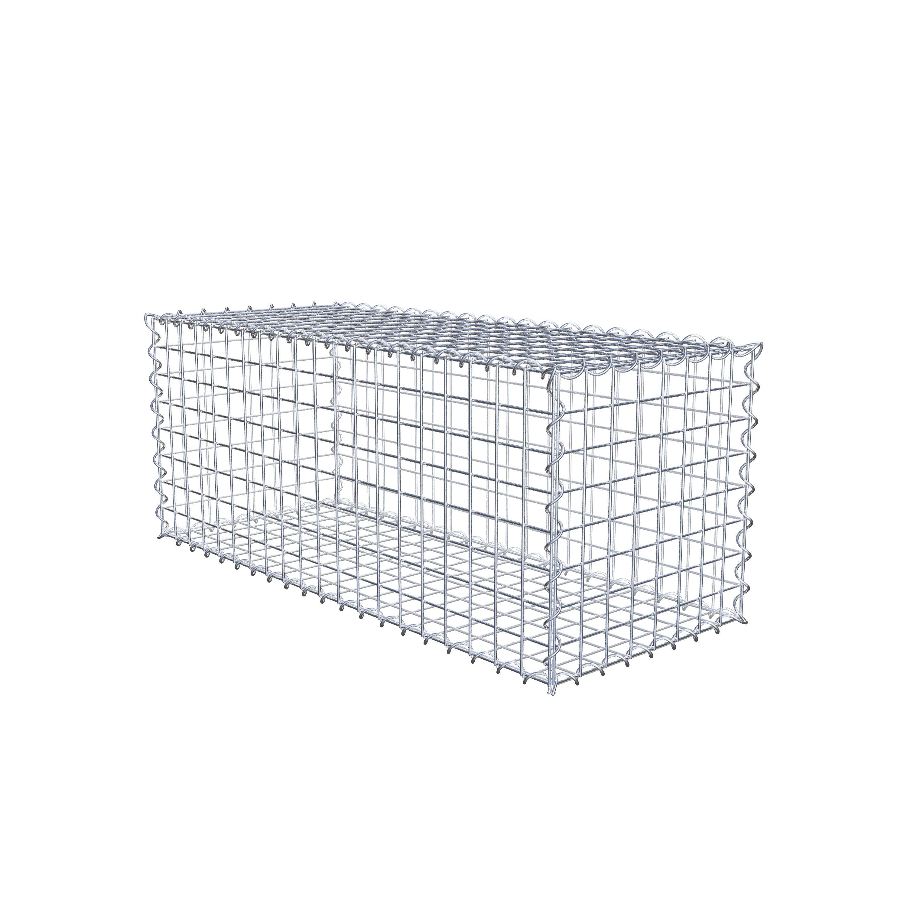 Gabion 100 cm x 40 cm x 40 cm (L x H x D), maskstorlek 5 cm x 5 cm, spiral