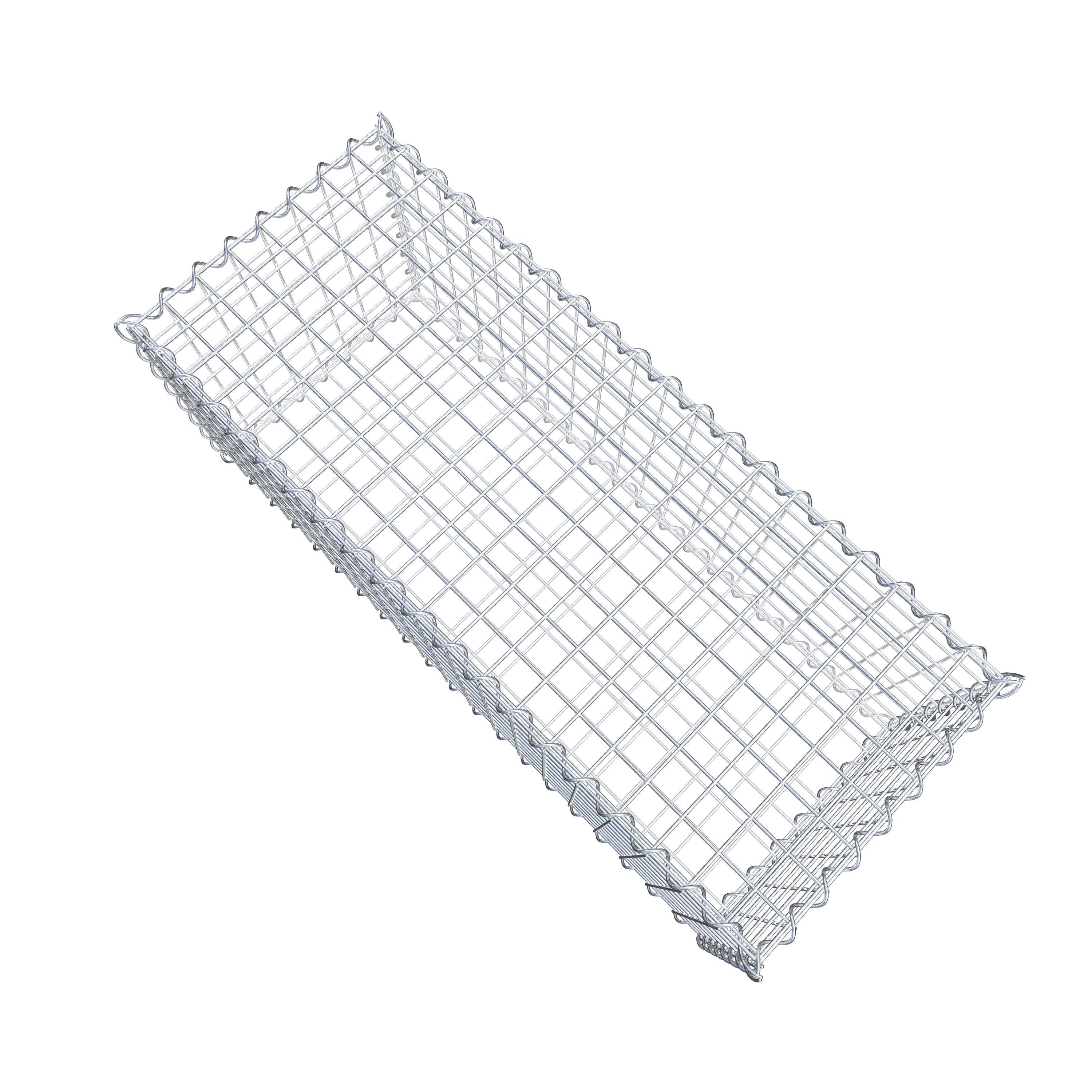 Gabion 100 cm x 40 cm x 40 cm (L x H x D), maskstorlek 5 cm x 5 cm, spiral