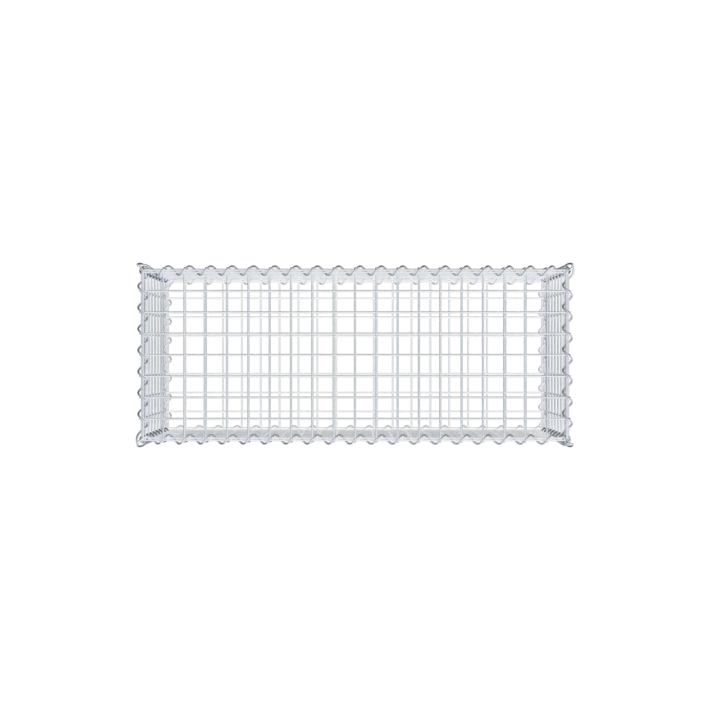 Gabion 100 cm x 40 cm x 40 cm (L x H x D), maskstorlek 5 cm x 5 cm, spiral