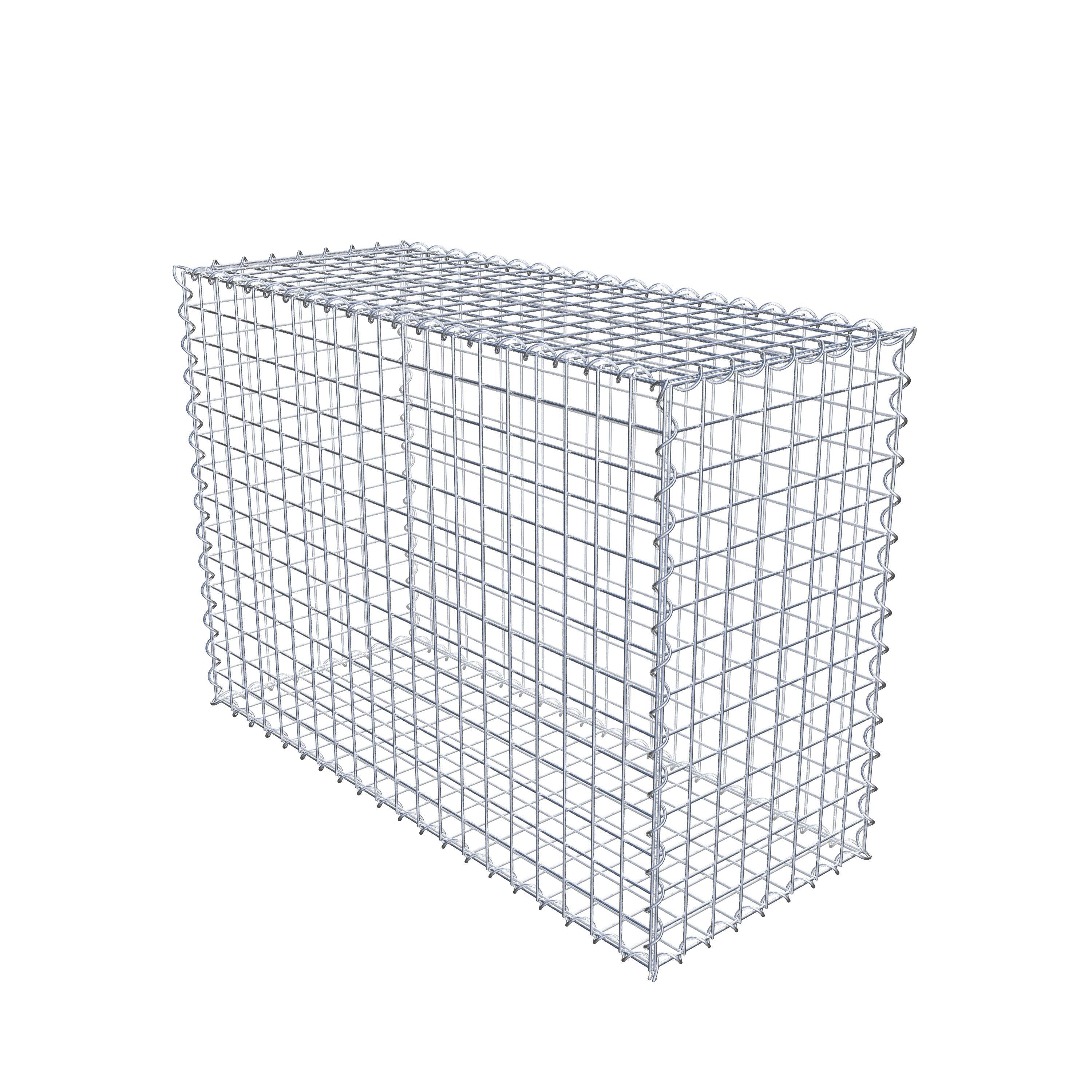 Gabion 100 cm x 70 cm x 40 cm (L x H x D), maskstorlek 5 cm x 5 cm, spiral