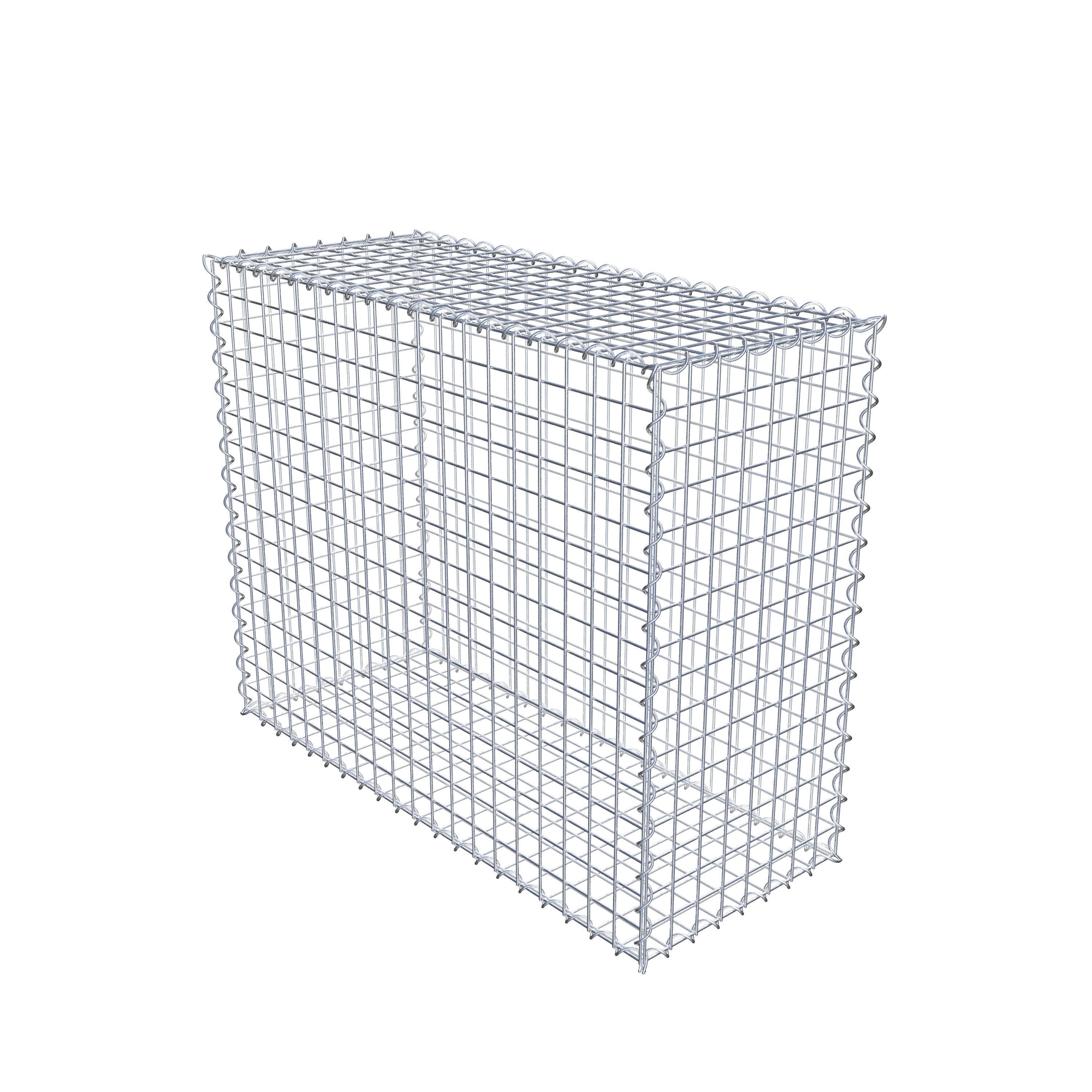 Gabion 100 cm x 80 cm x 40 cm (L x H x D), maskstorlek 5 cm x 5 cm, spiral