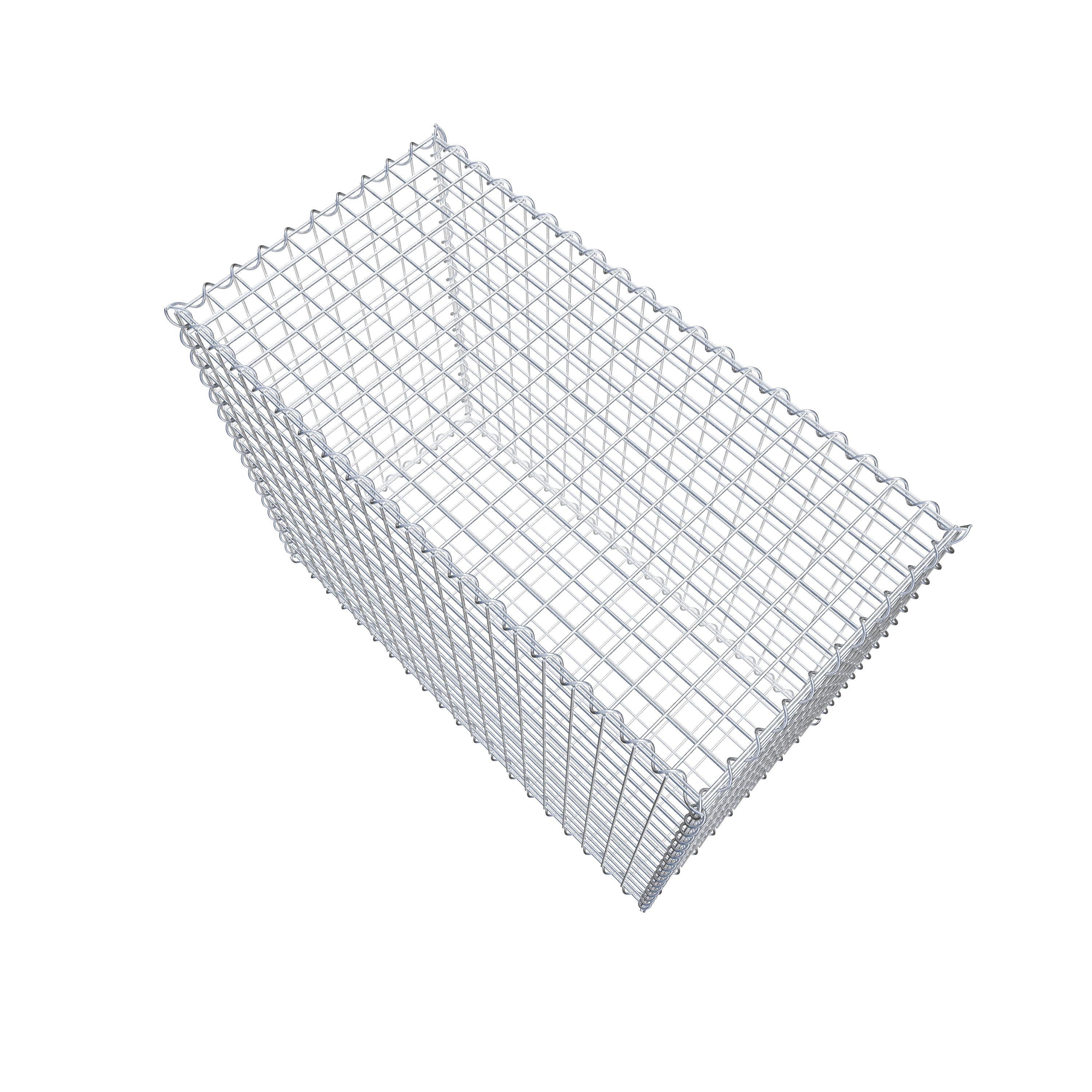 Gabion 100 cm x 80 cm x 50 cm (L x H x D), maskstorlek 5 cm x 5 cm, spiral