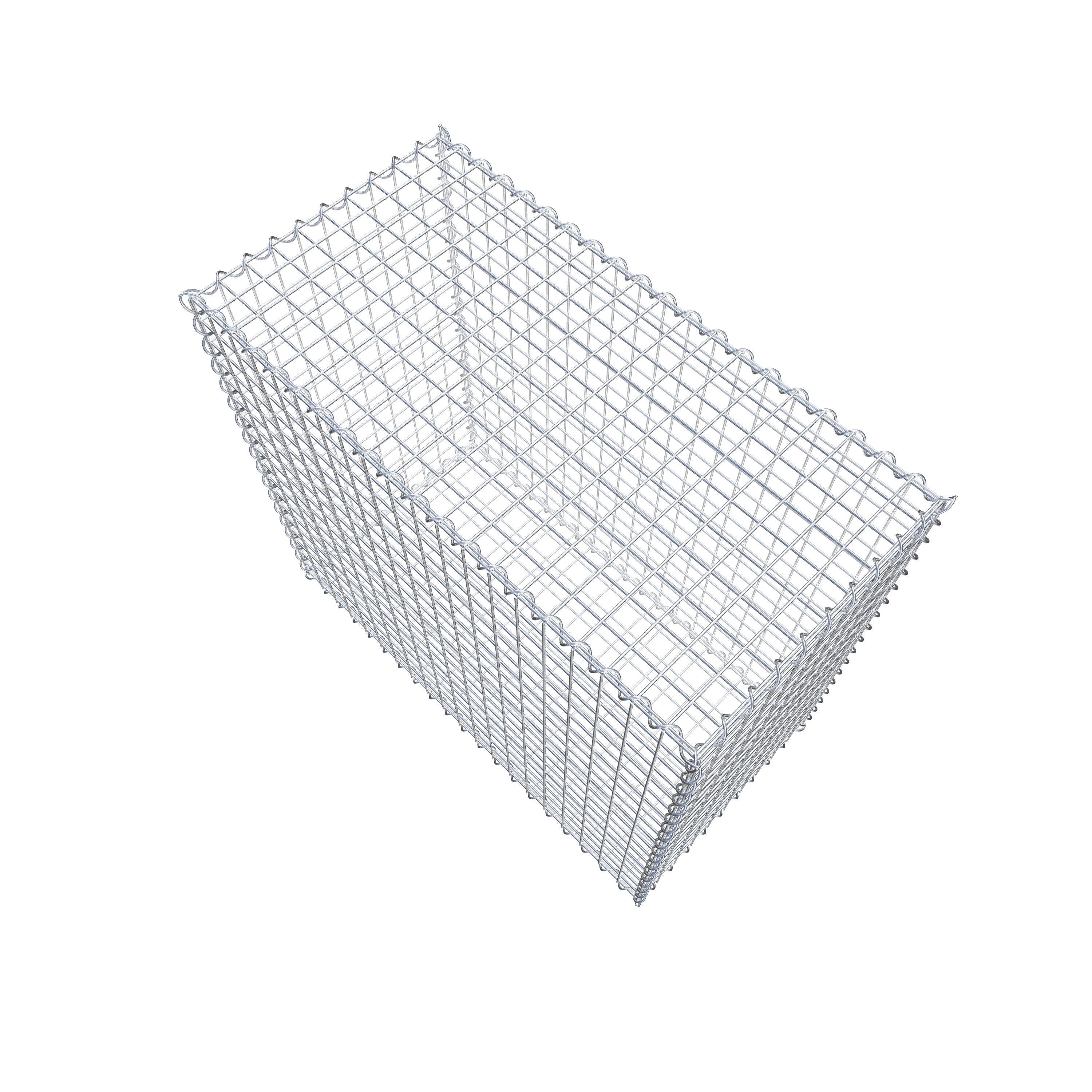 Gabion 100 cm x 90 cm x 50 cm (L x H x D), maskstorlek 5 cm x 5 cm, spiral