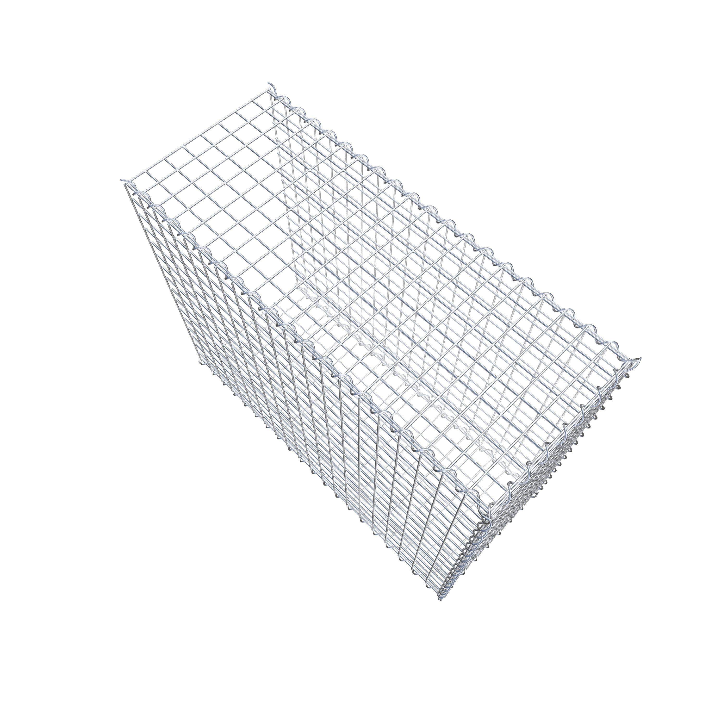 Påväxt gabion typ 2 100 cm x 80 cm x 40 cm (L x H x D), maskstorlek 5 cm x 5 cm, spiral