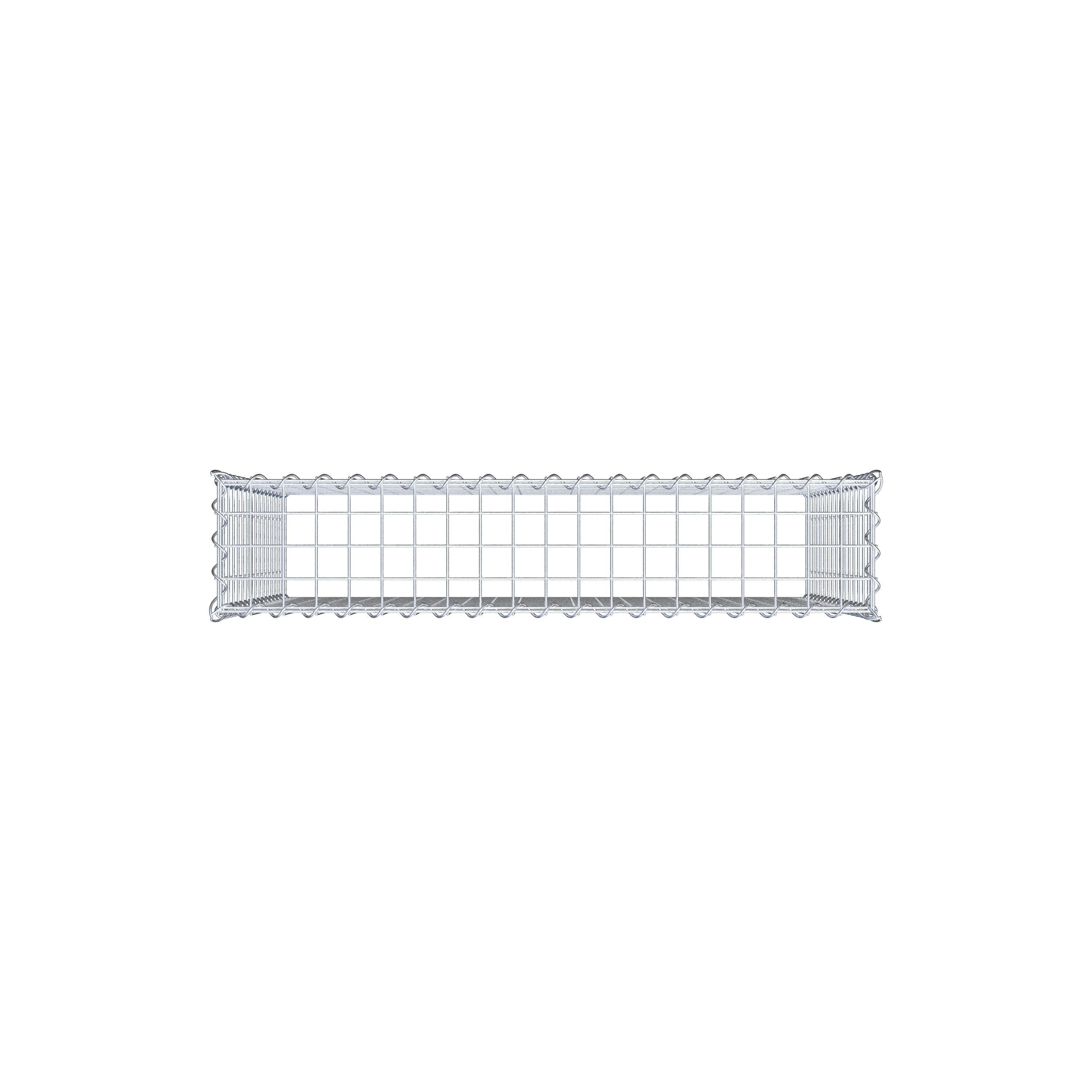 Påväxt gabion typ 3 100 cm x 80 cm x 20 cm (L x H x D), maskstorlek 5 cm x 5 cm, spiral