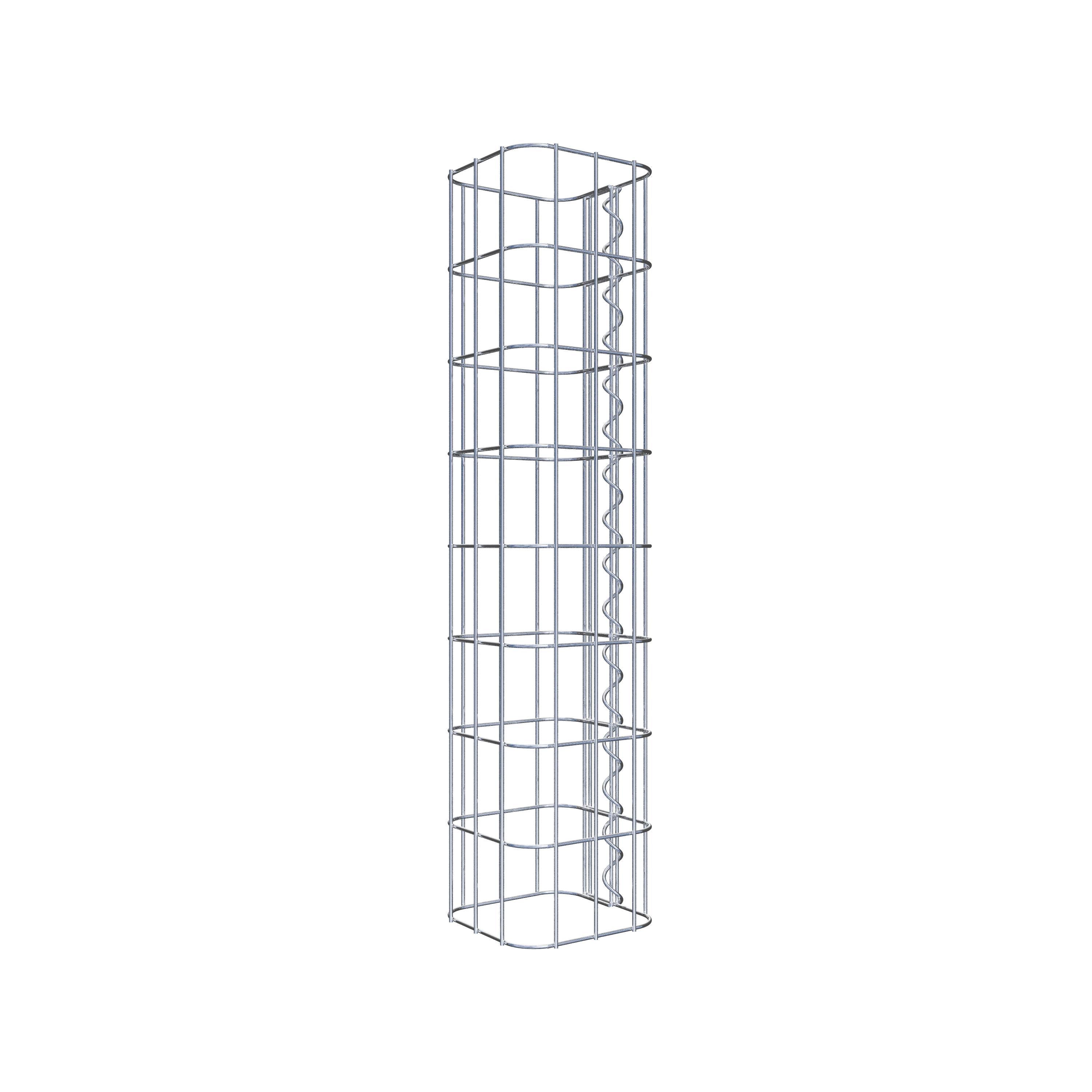 Gabionpelare fyrkant 17 cm x 17 cm, 80 cm höjd, MW 5 cm x 10 cm