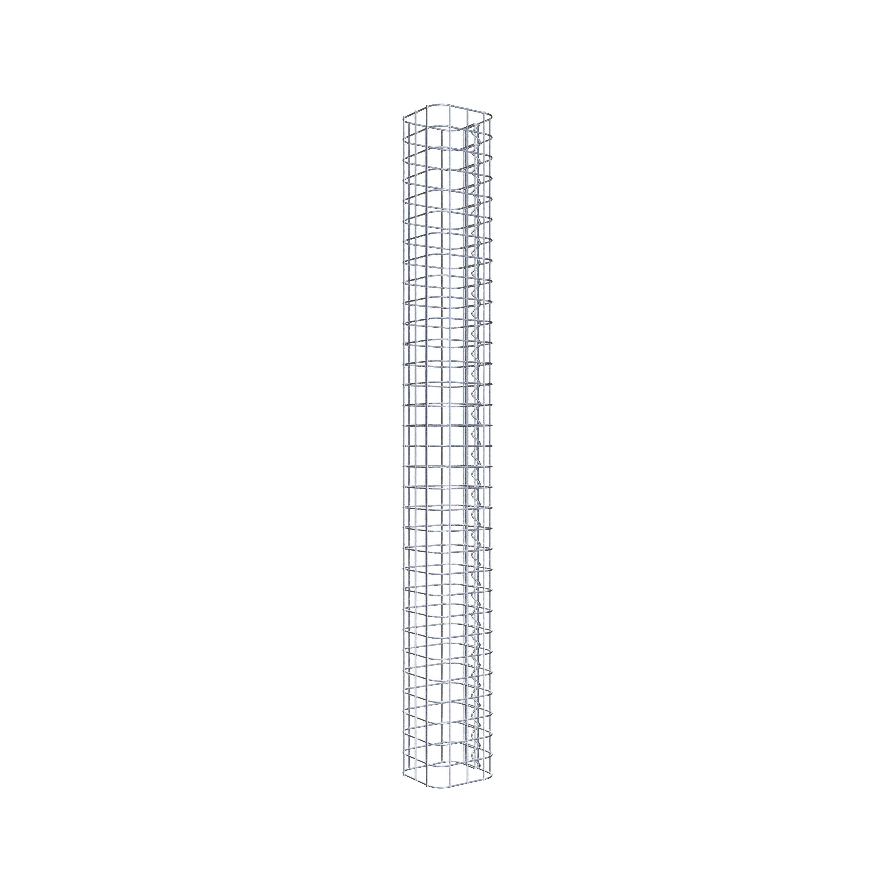 Gabionpelare fyrkant 17 cm x 17 cm, 160 cm höjd, MW 5 cm x 5 cm