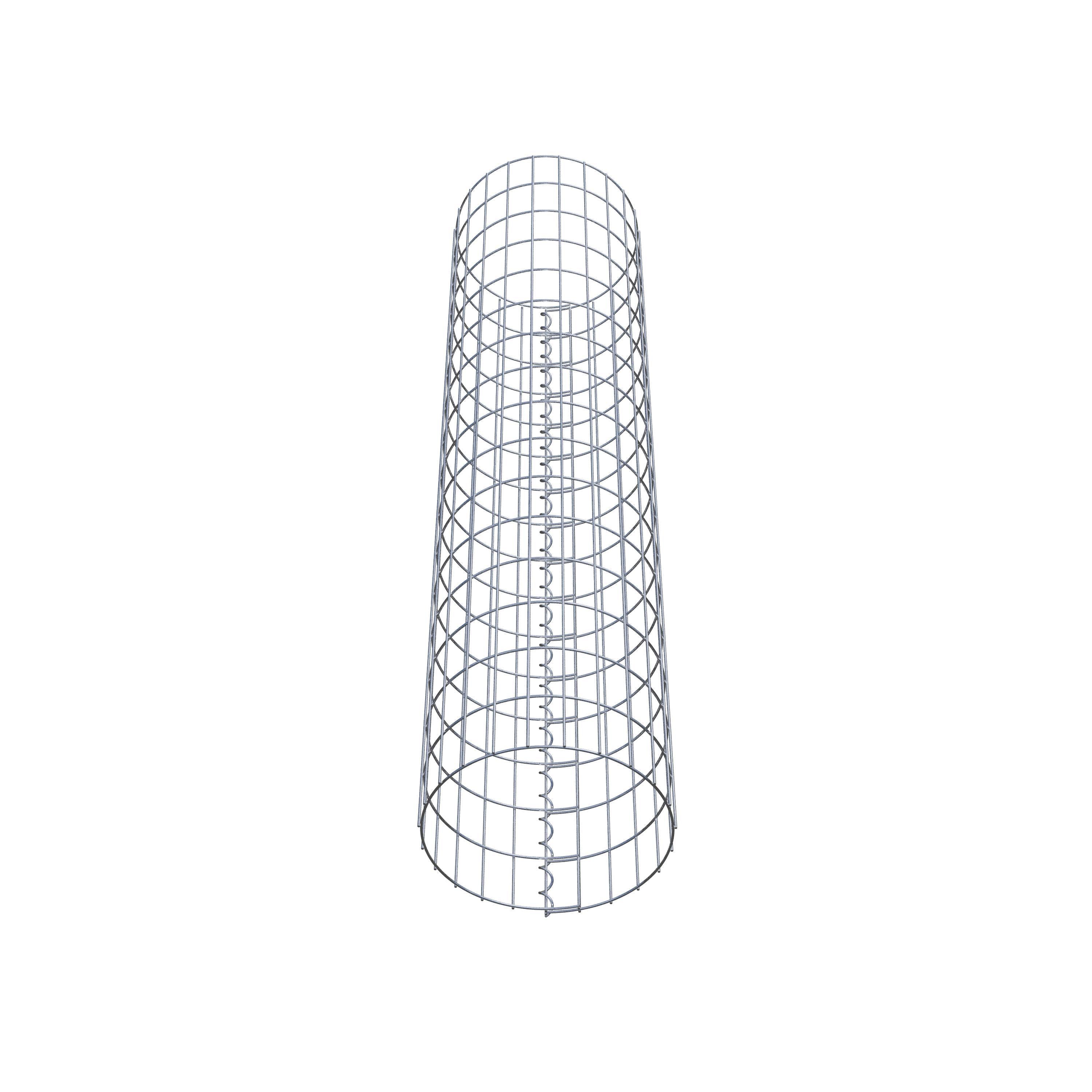 Gabionpelare ca 37 cm diameter, 160 cm höjd, maskstorlek 5 cm x 10 cm