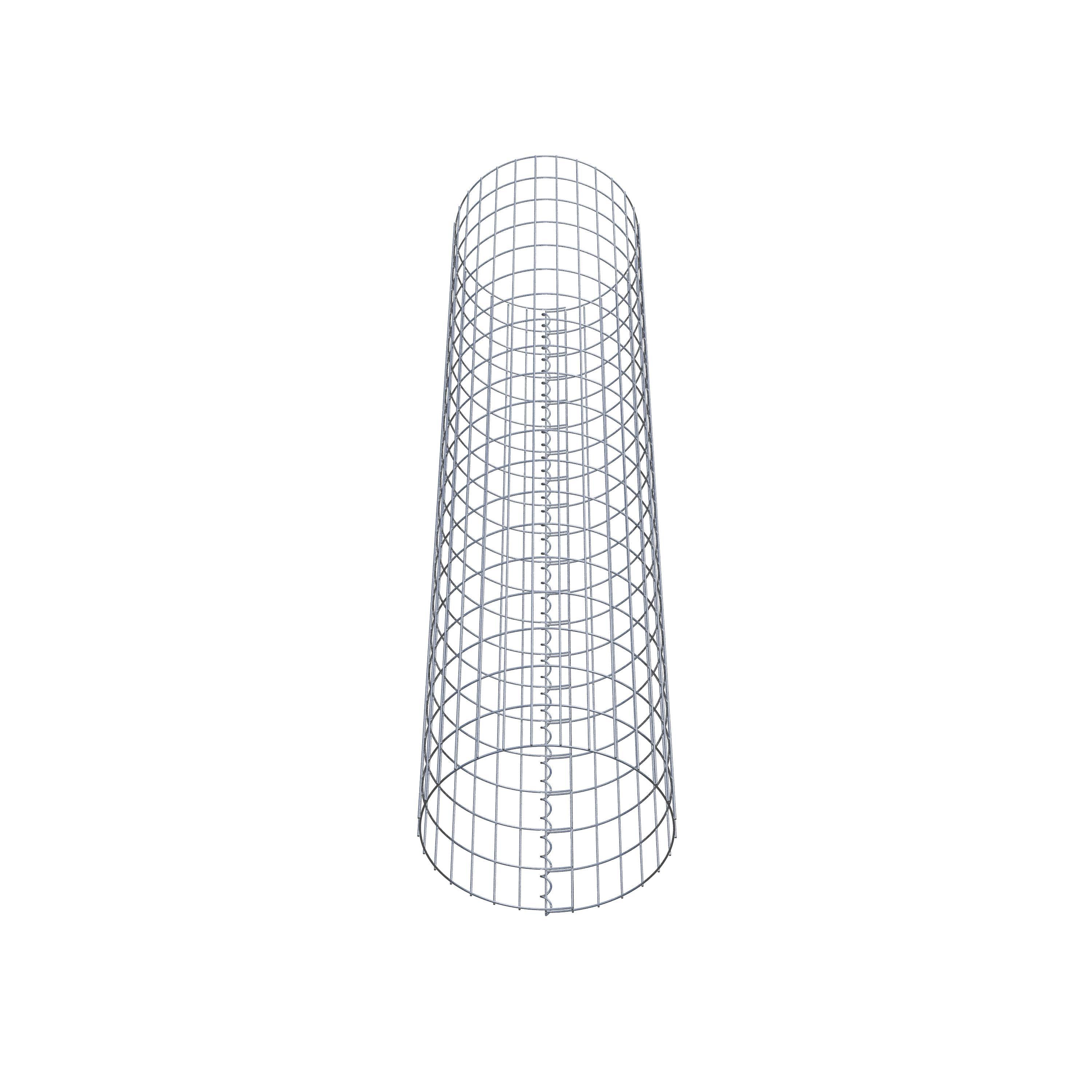 Gabionpelare ca 47 cm diameter, 200 cm höjd, maskstorlek 5 cm x 10 cm