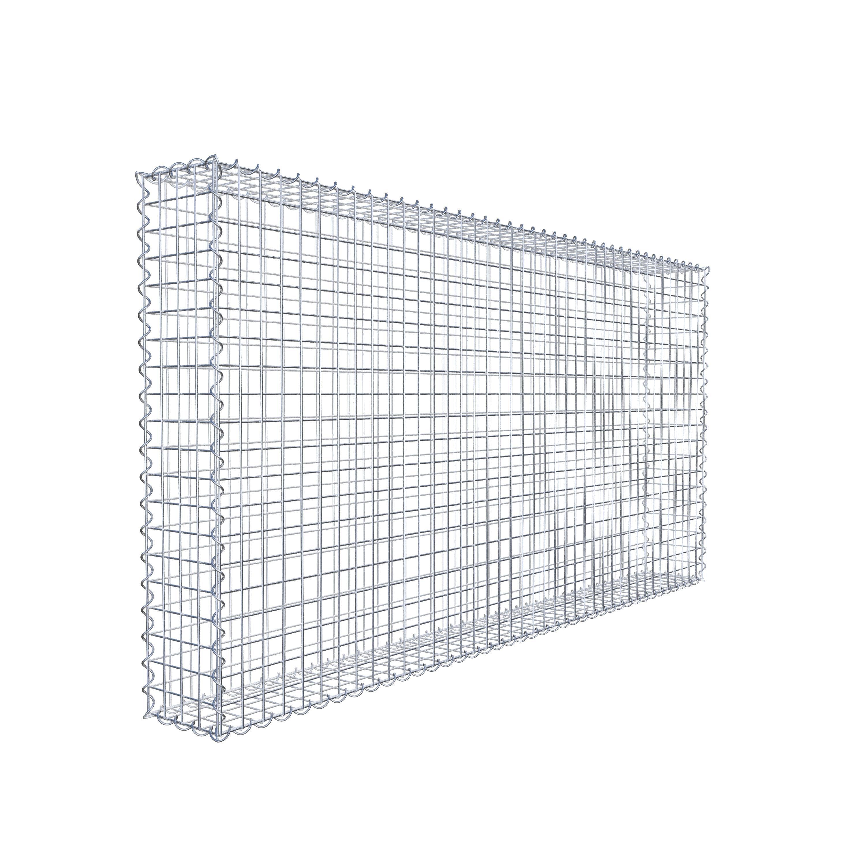 Gabion 200 cm x 100 cm x 20 cm (L x H x D), maskstorlek 5 cm x 5 cm, spiral