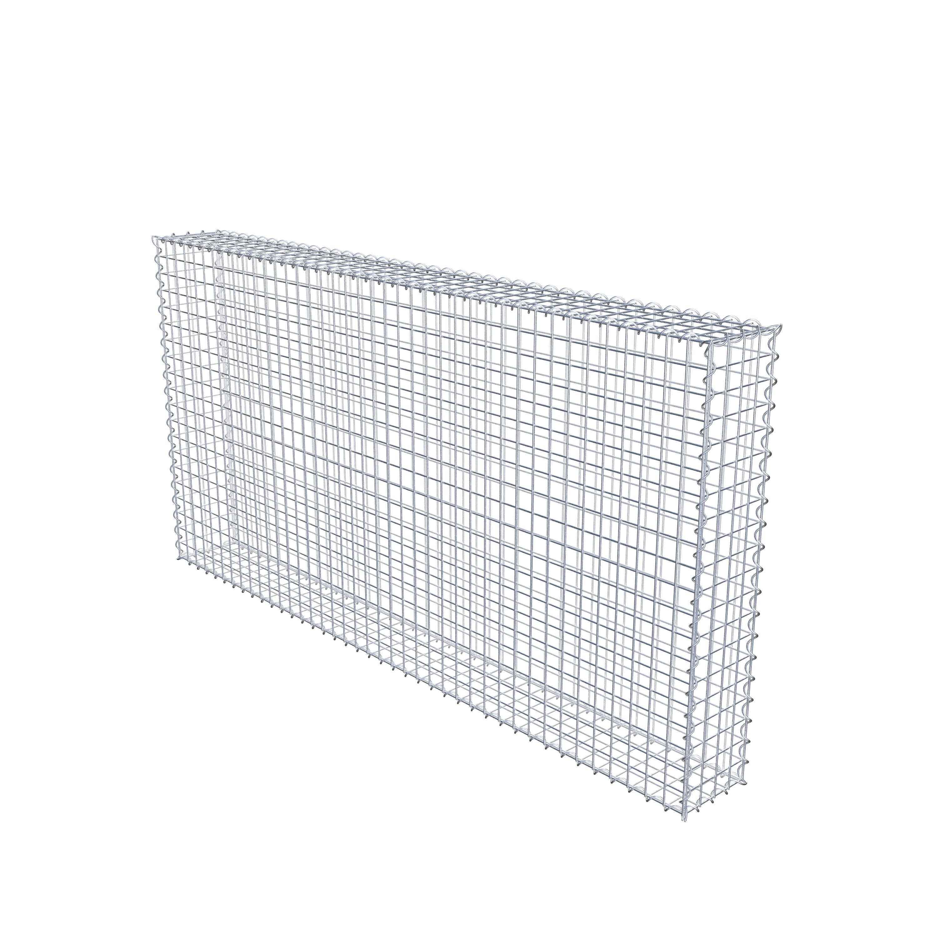 Gabion 200 cm x 100 cm x 20 cm (L x H x D), maskstorlek 5 cm x 5 cm, spiral