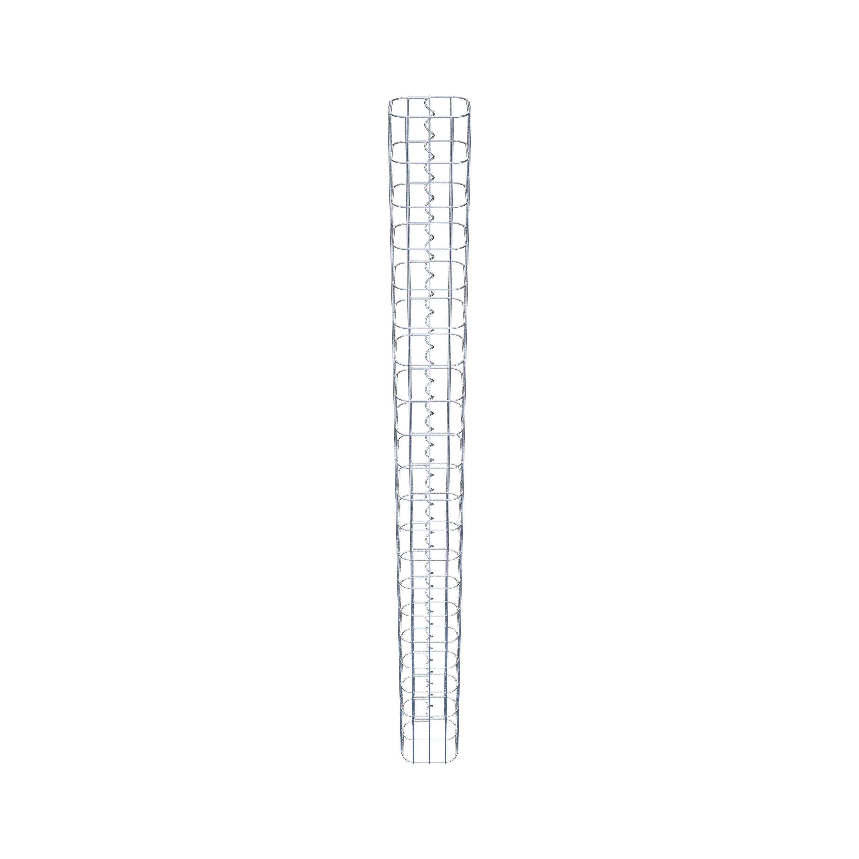 Gabionpelare, fyrkantig, varmförzinkad, 17 cm x 17 cm, 200 cm höjd, MV 5 cm x 10 cm