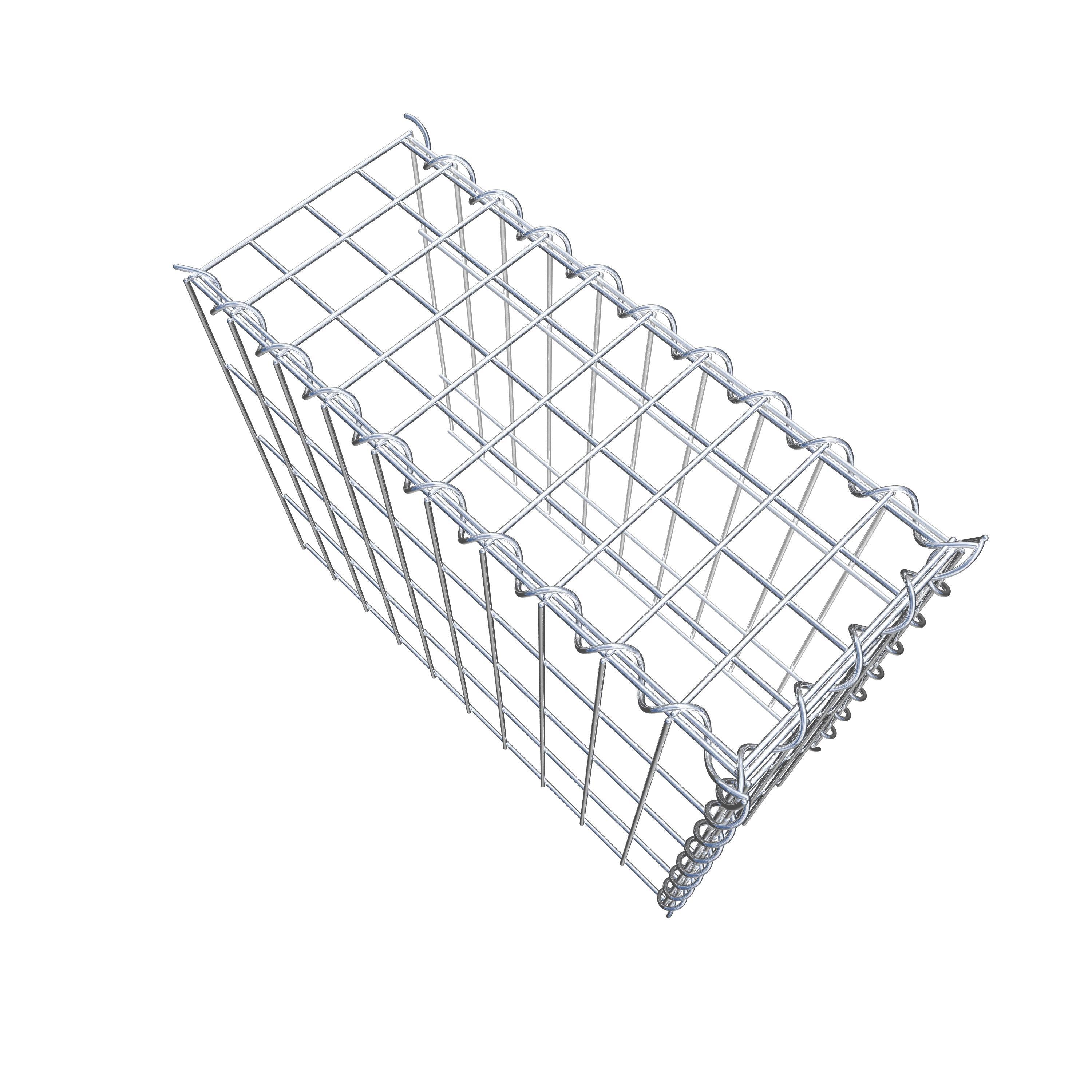 Påväxt gabion typ 4 50 cm x 40 cm x 20 cm (L x H x D), maskstorlek 5 cm x 10 cm, spiral