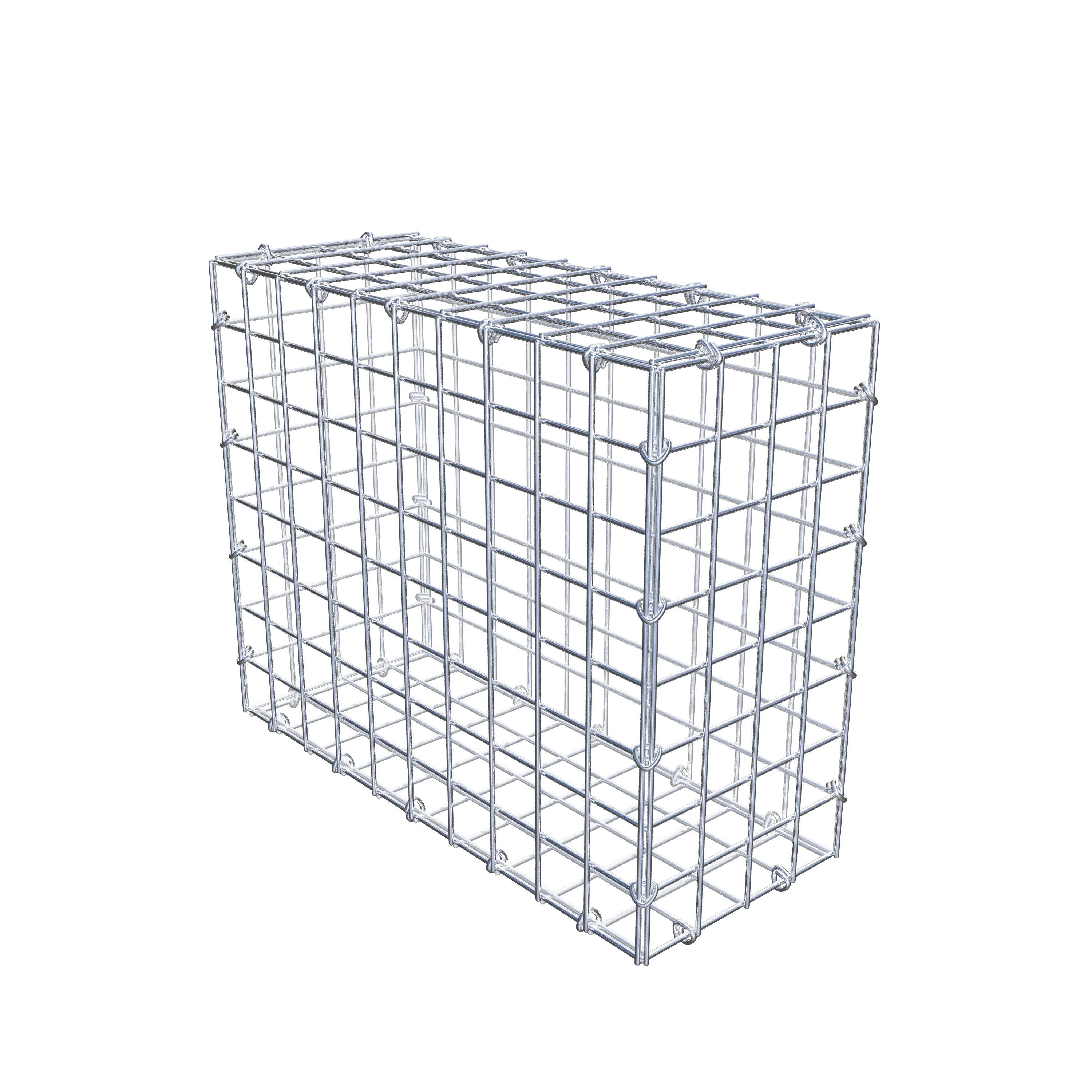 Gabion 50 cm x 40 cm x 20 cm (L x H x D), maskstorlek 5 cm x 5 cm, C-ring