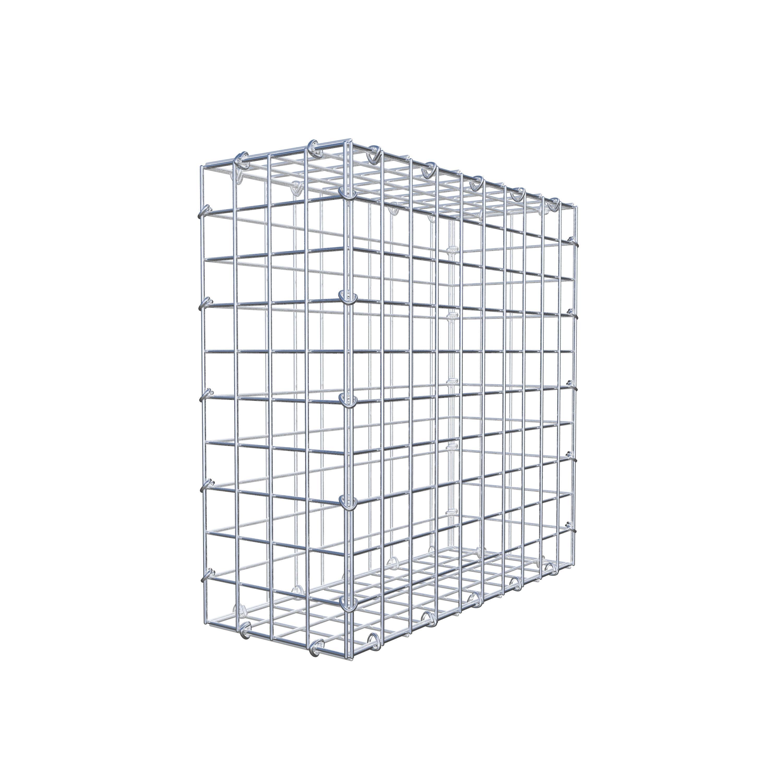 Gabion 50 cm x 50 cm x 20 cm (L x H x D), maskstorlek 5 cm x 5 cm, C-ring