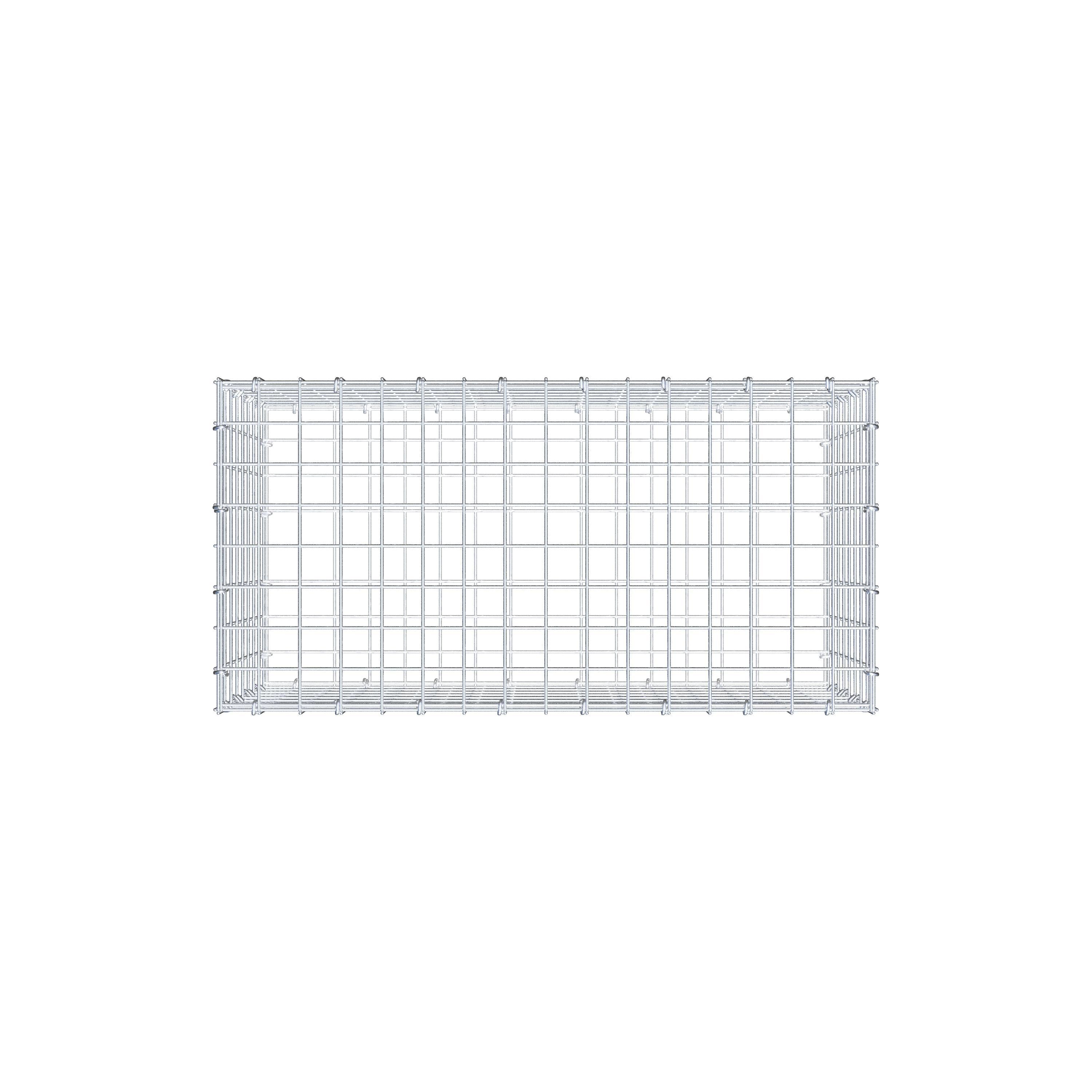 Gabion 80 cm x 40 cm x 40 cm (L x H x D), maskstorlek 5 cm x 5 cm, C-ring