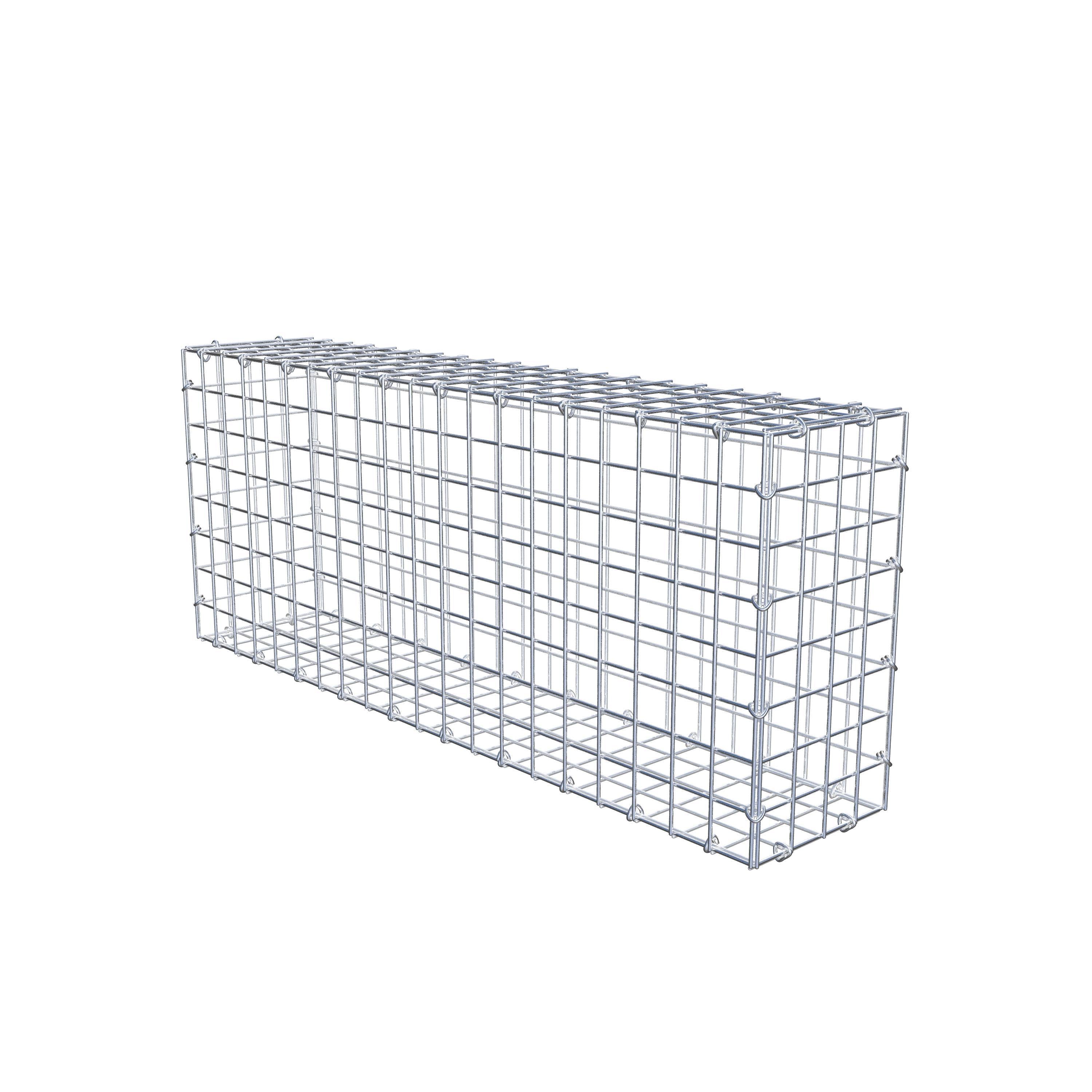 Gabion 100 cm x 40 cm x 20 cm (L x H x D), maskstorlek 5 cm x 5 cm, C-ring