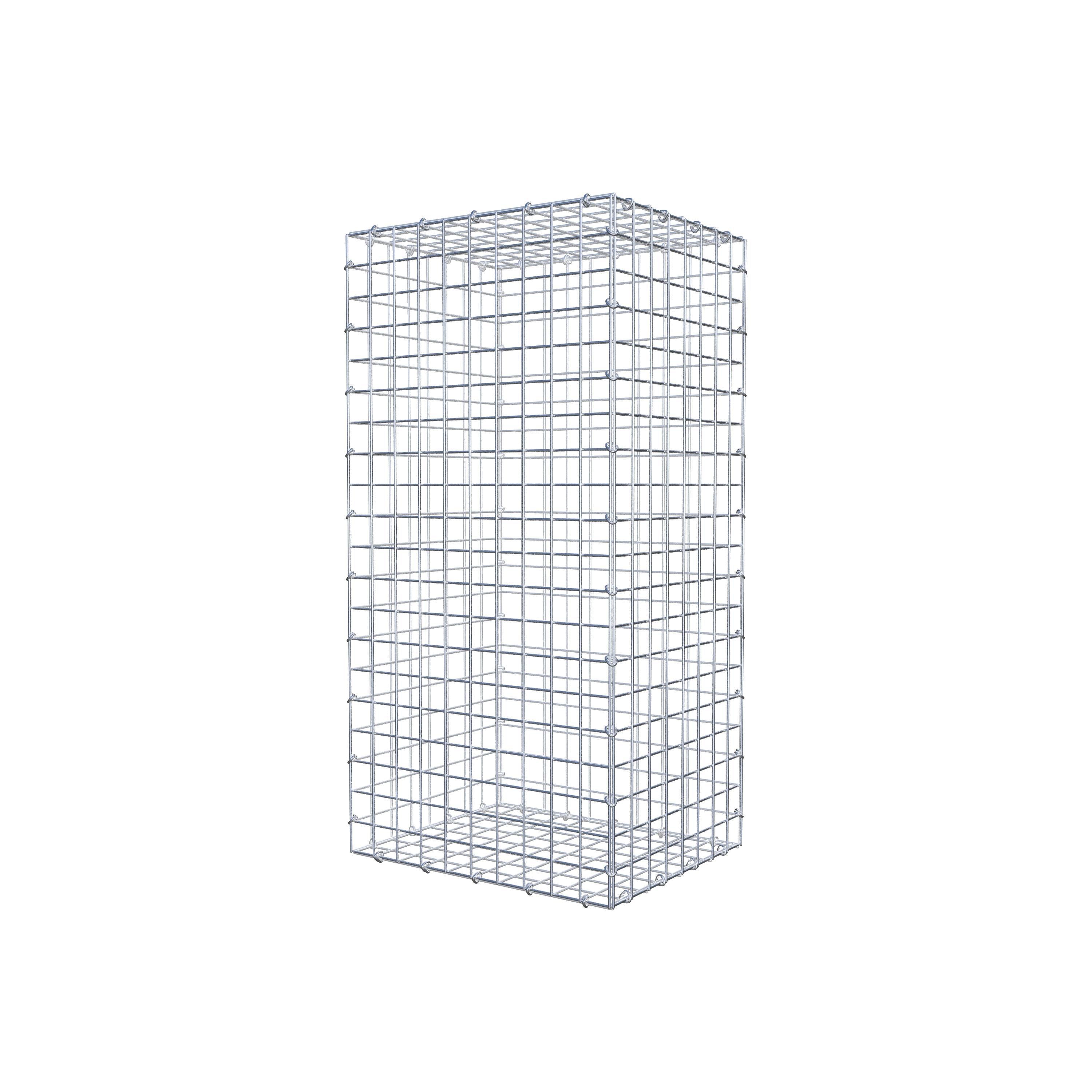 Gabion 100 cm x 40 cm x 50 cm (L x H x D), maskstorlek 5 cm x 5 cm, C-ring