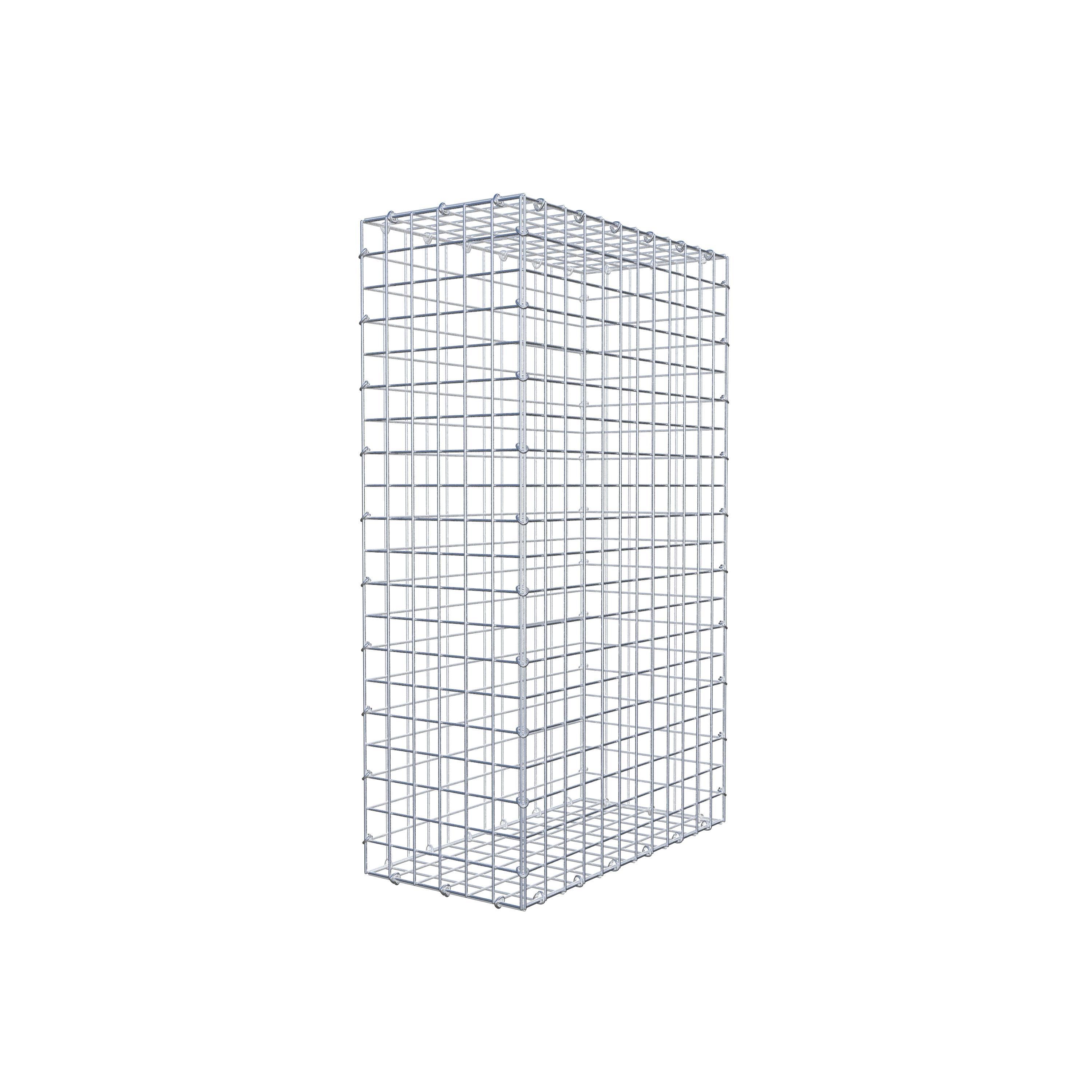 Gabion 100 cm x 60 cm x 30 cm (L x H x D), maskstorlek 5 cm x 5 cm, C-ring