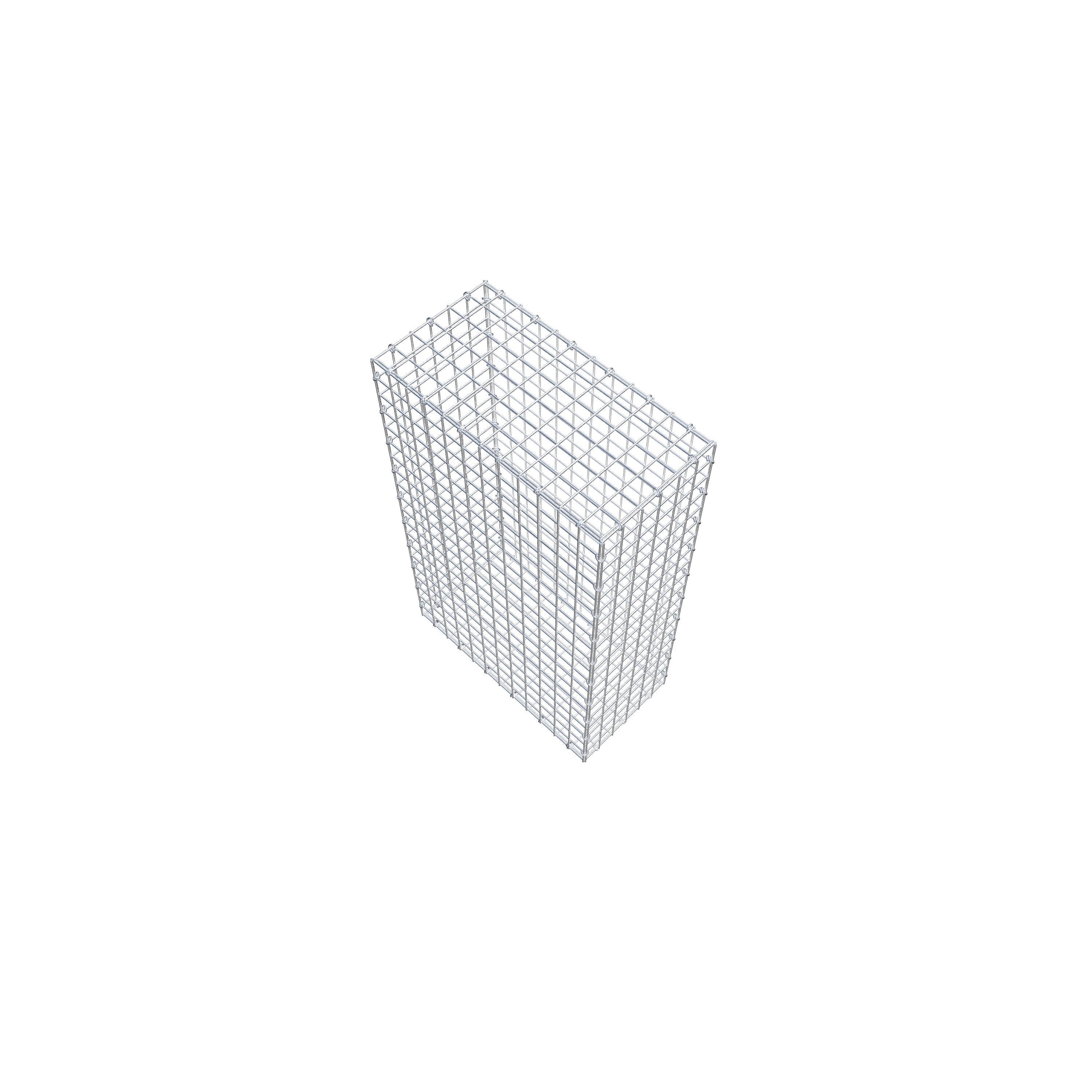 Gabion 100 cm x 60 cm x 30 cm (L x H x D), maskstorlek 5 cm x 5 cm, C-ring