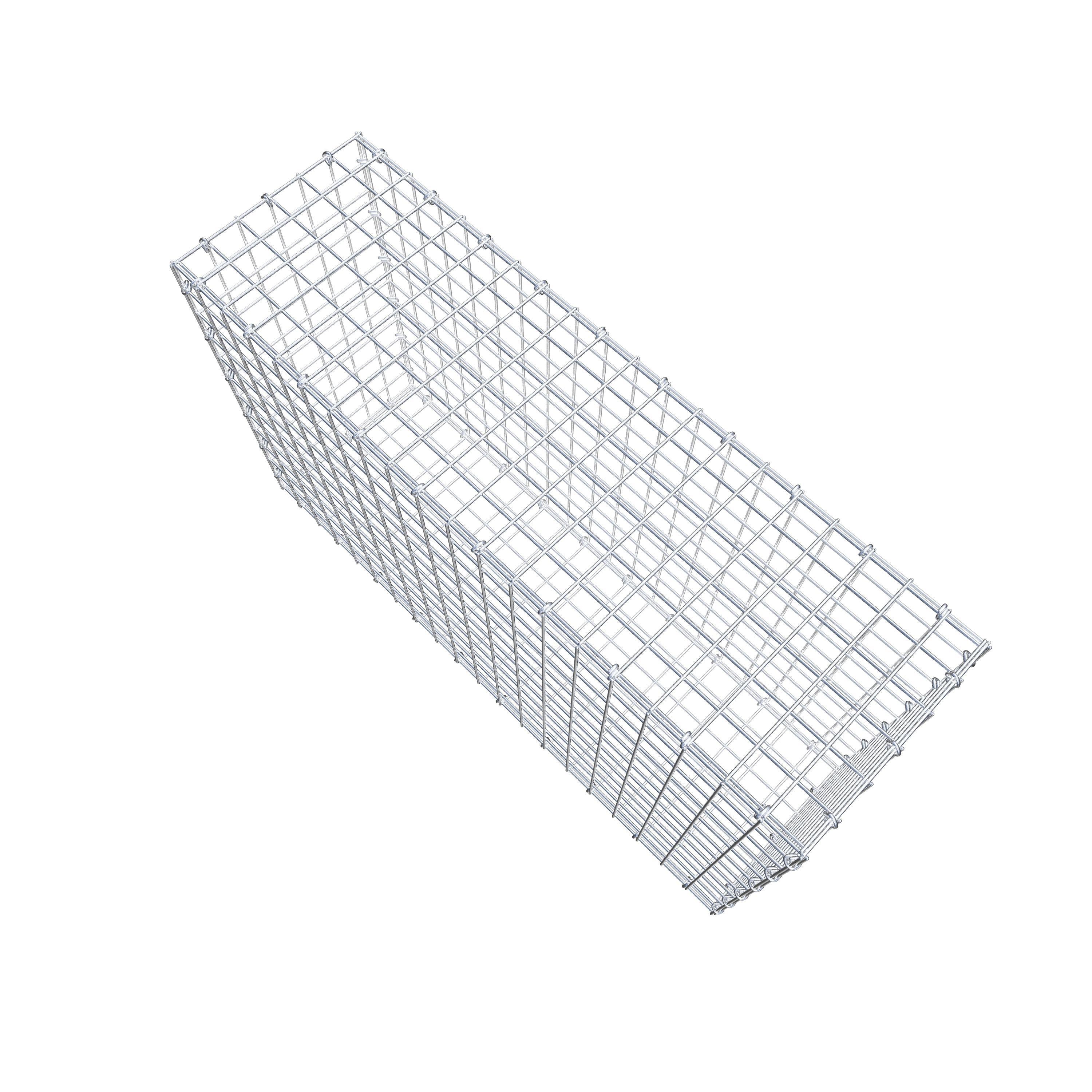 Gabion 100 cm x 60 cm x 30 cm (L x H x D), maskstorlek 5 cm x 5 cm, C-ring